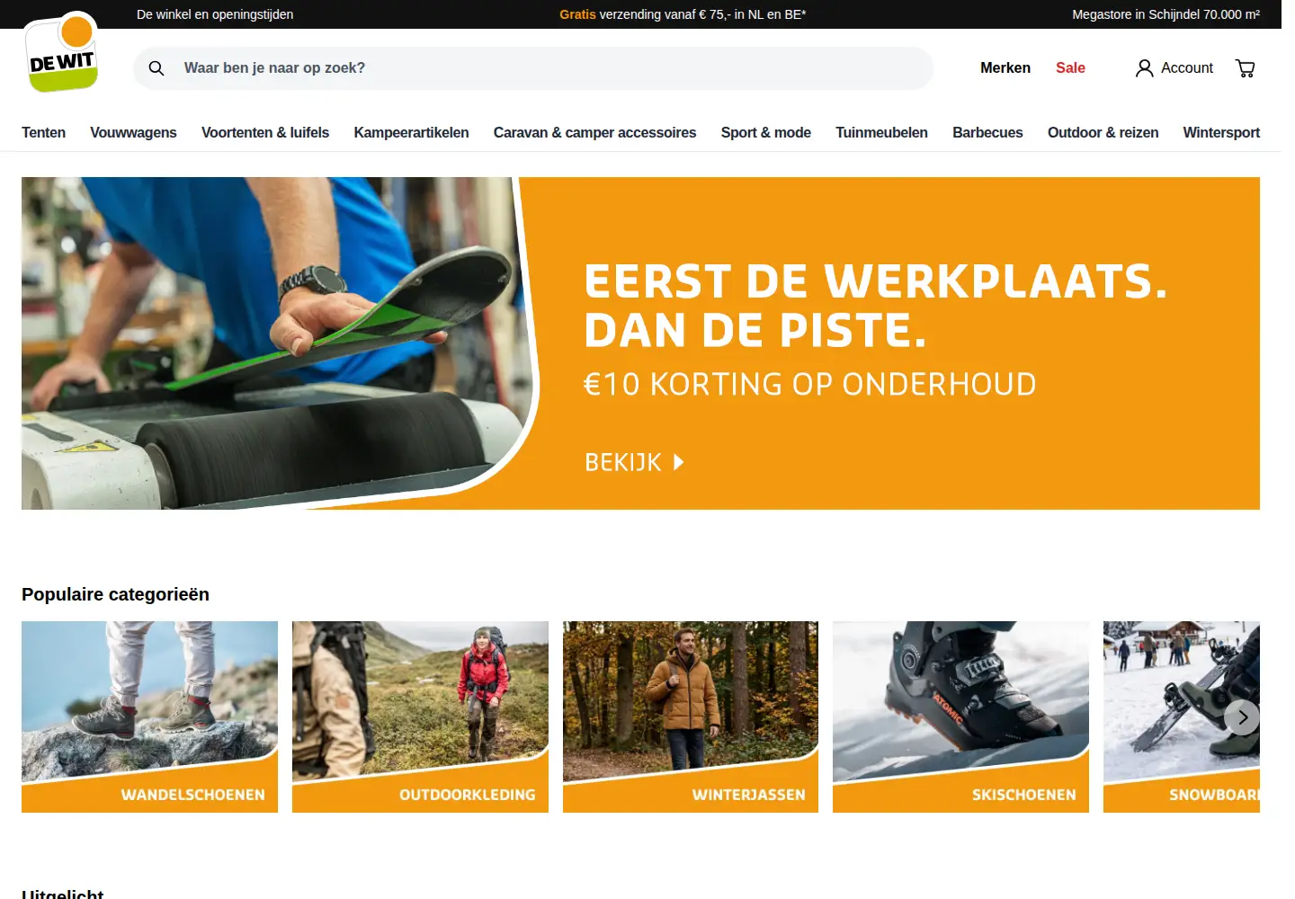 Screenshot of dewitschijndel.nl