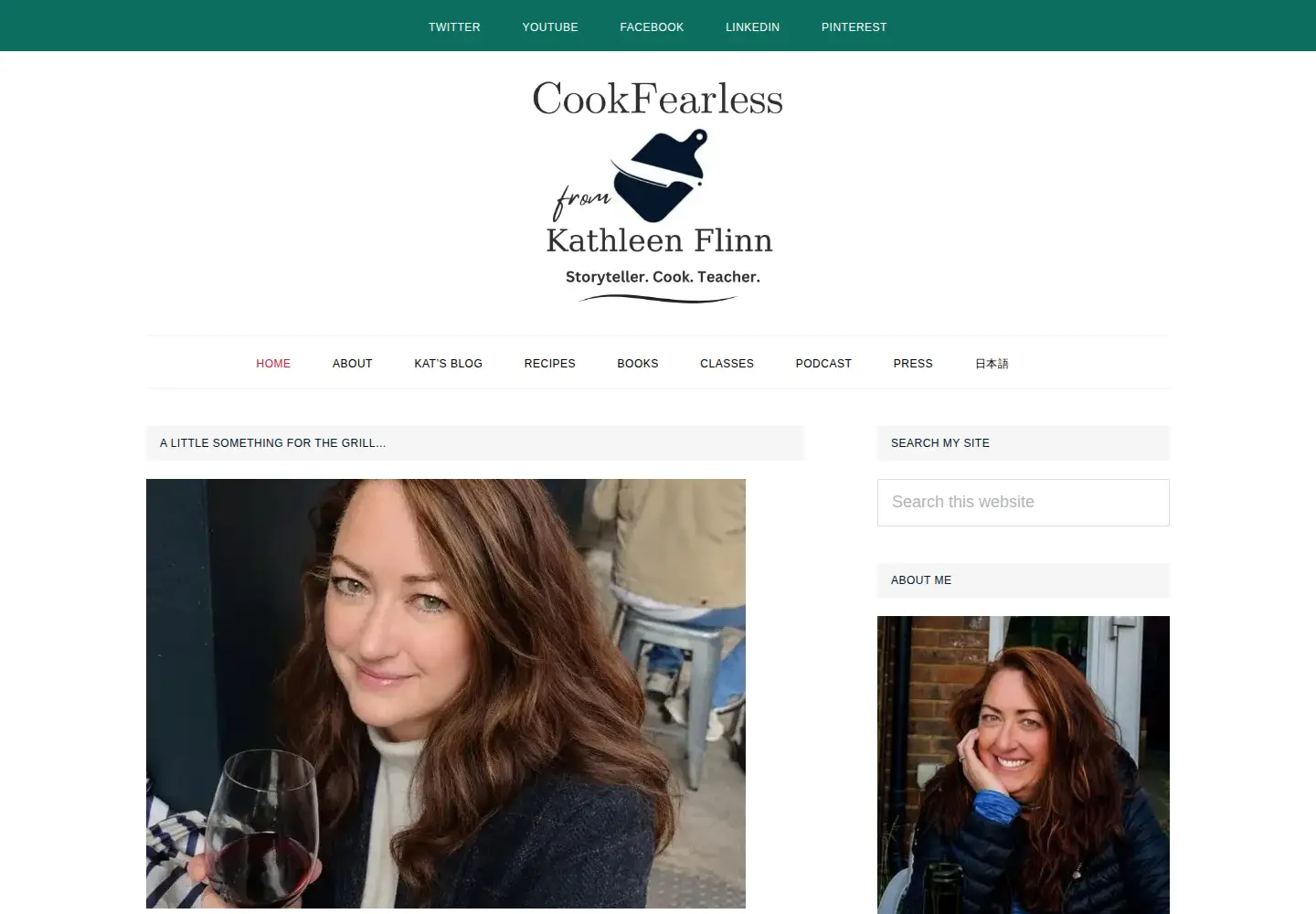 Screenshot of kathleenflinn.com