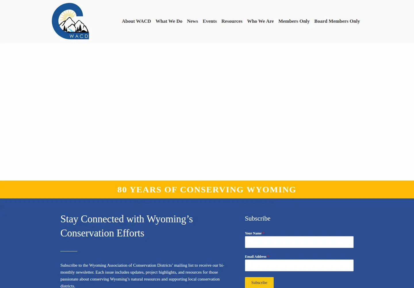Screenshot of conservewy.com