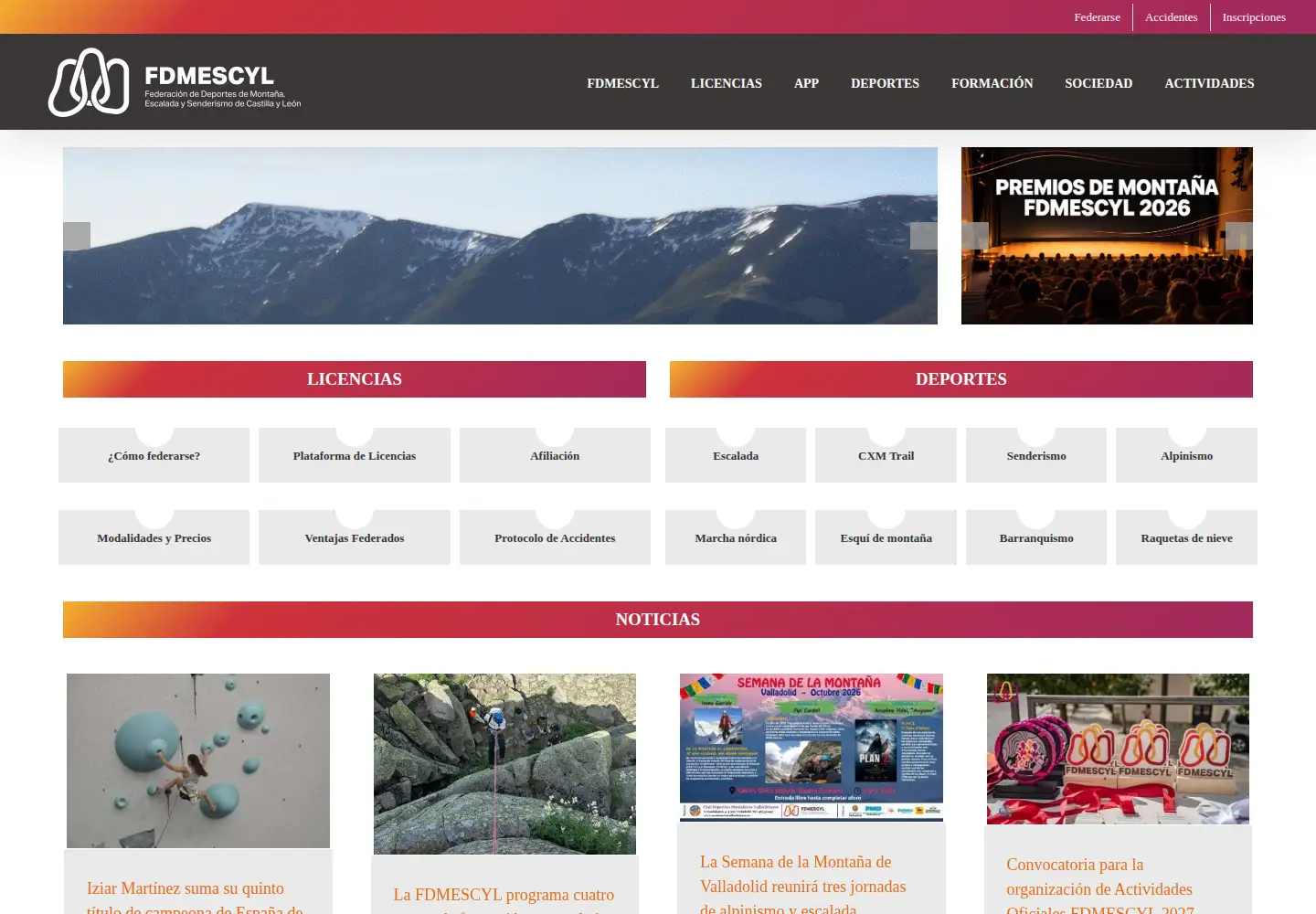 Captured homepage of fclm.com in the current scan