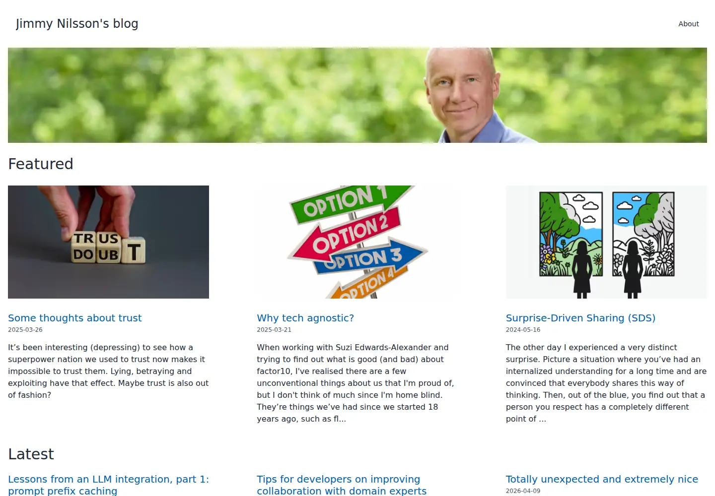 Screenshot of jimmynilsson.com