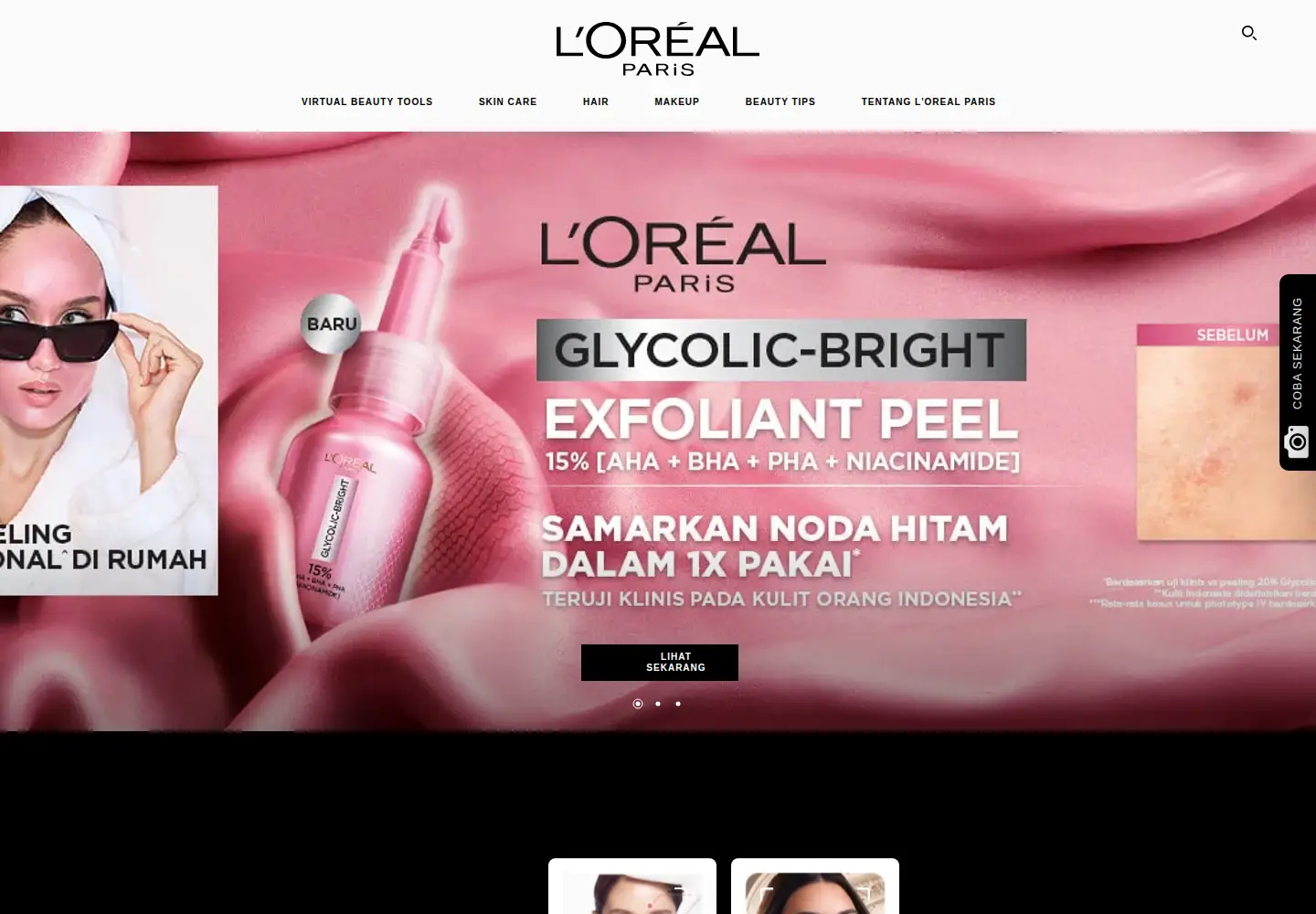 Screenshot of loreal-paris.co.id