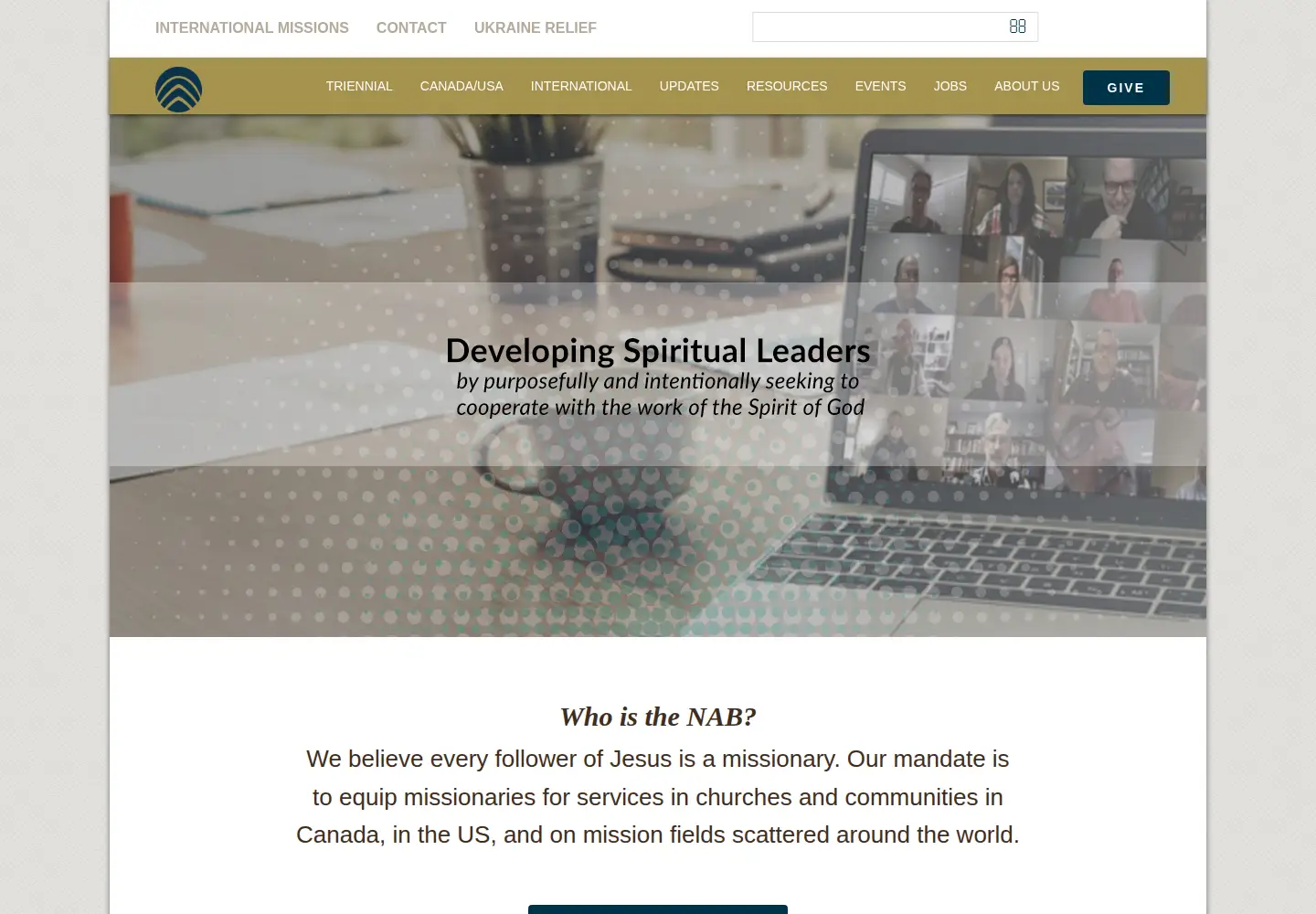 Screenshot of nabconference.org