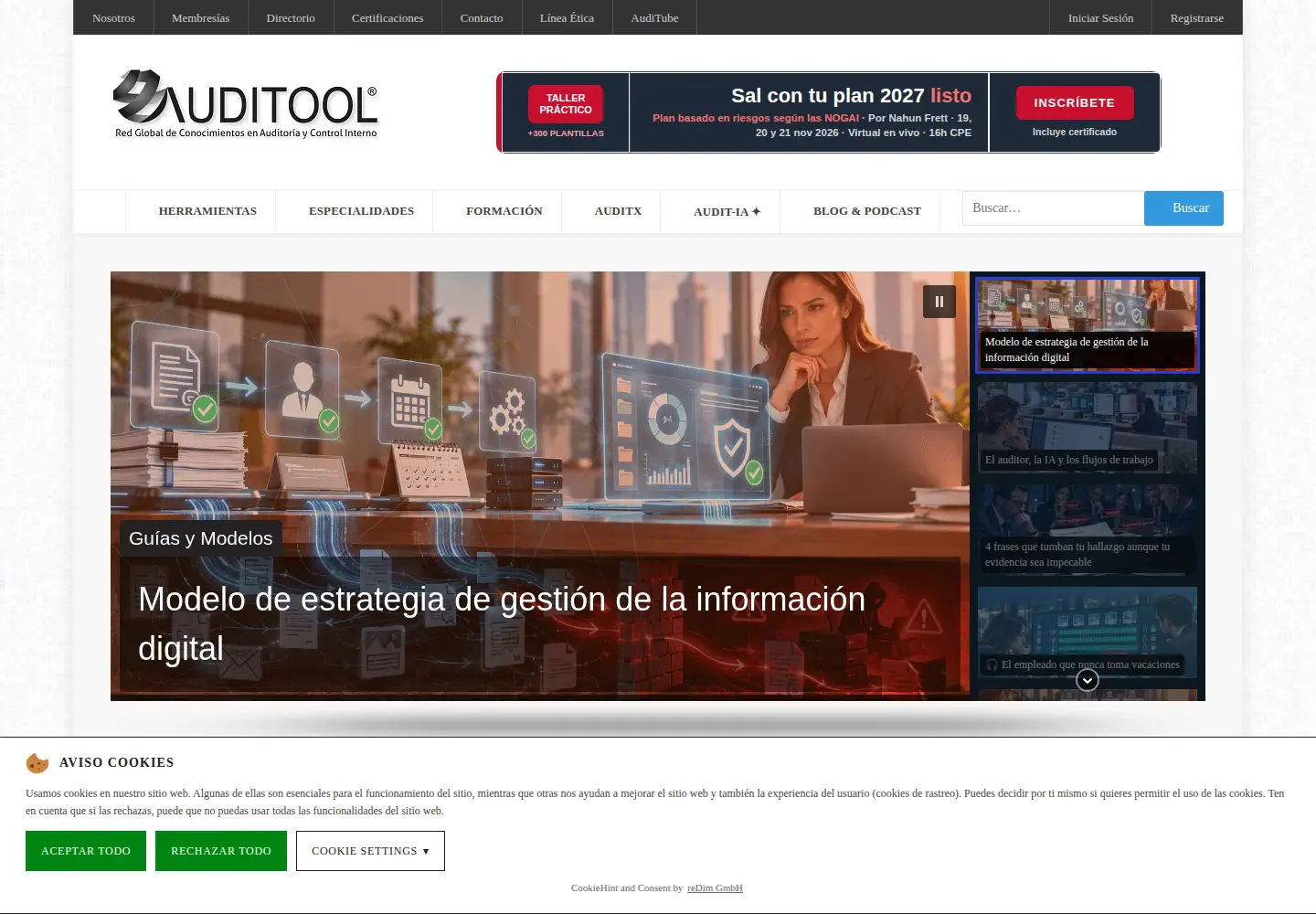 Screenshot of auditool.org