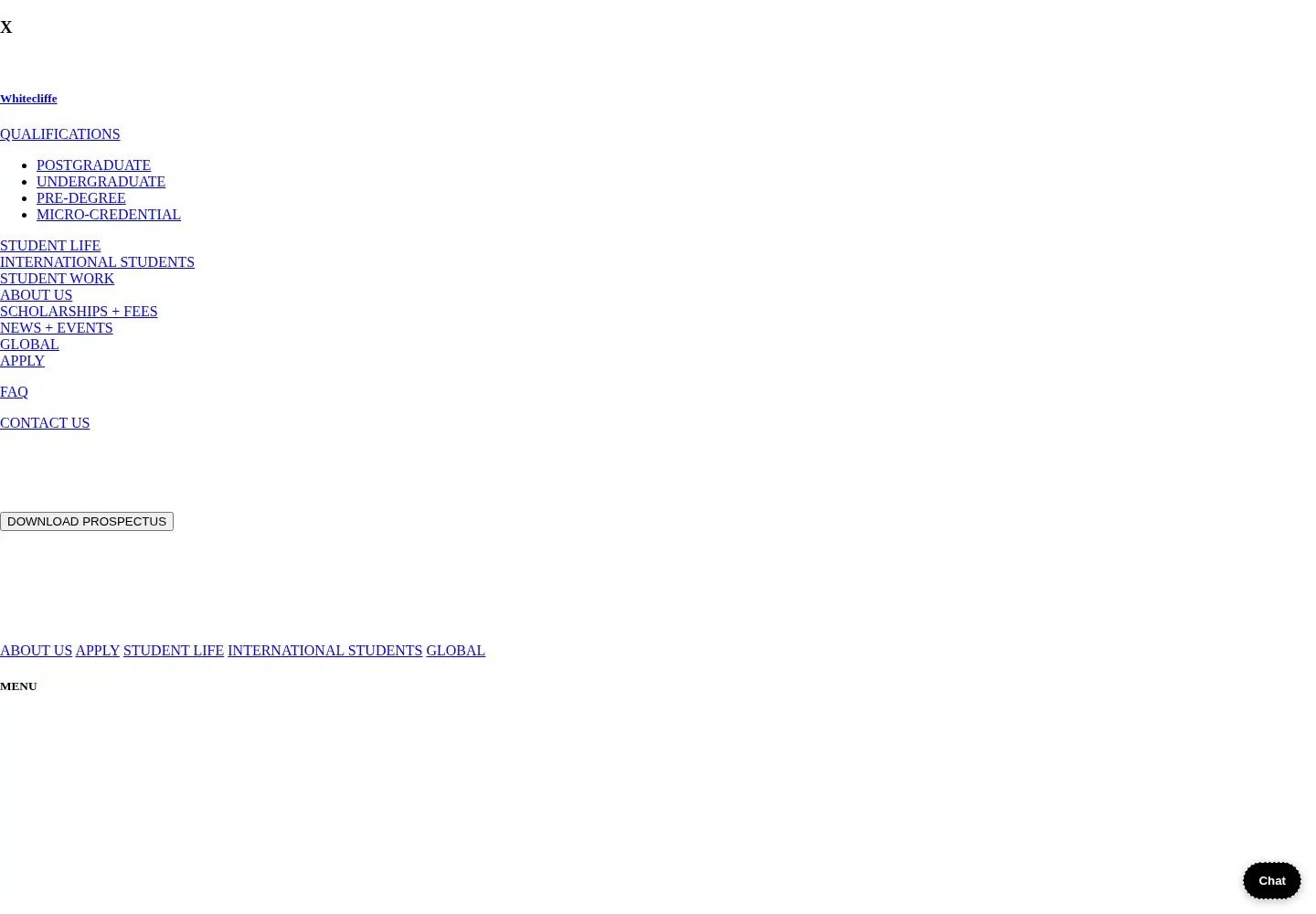 Captured homepage of whitecliffe.ac.nz in the current scan
