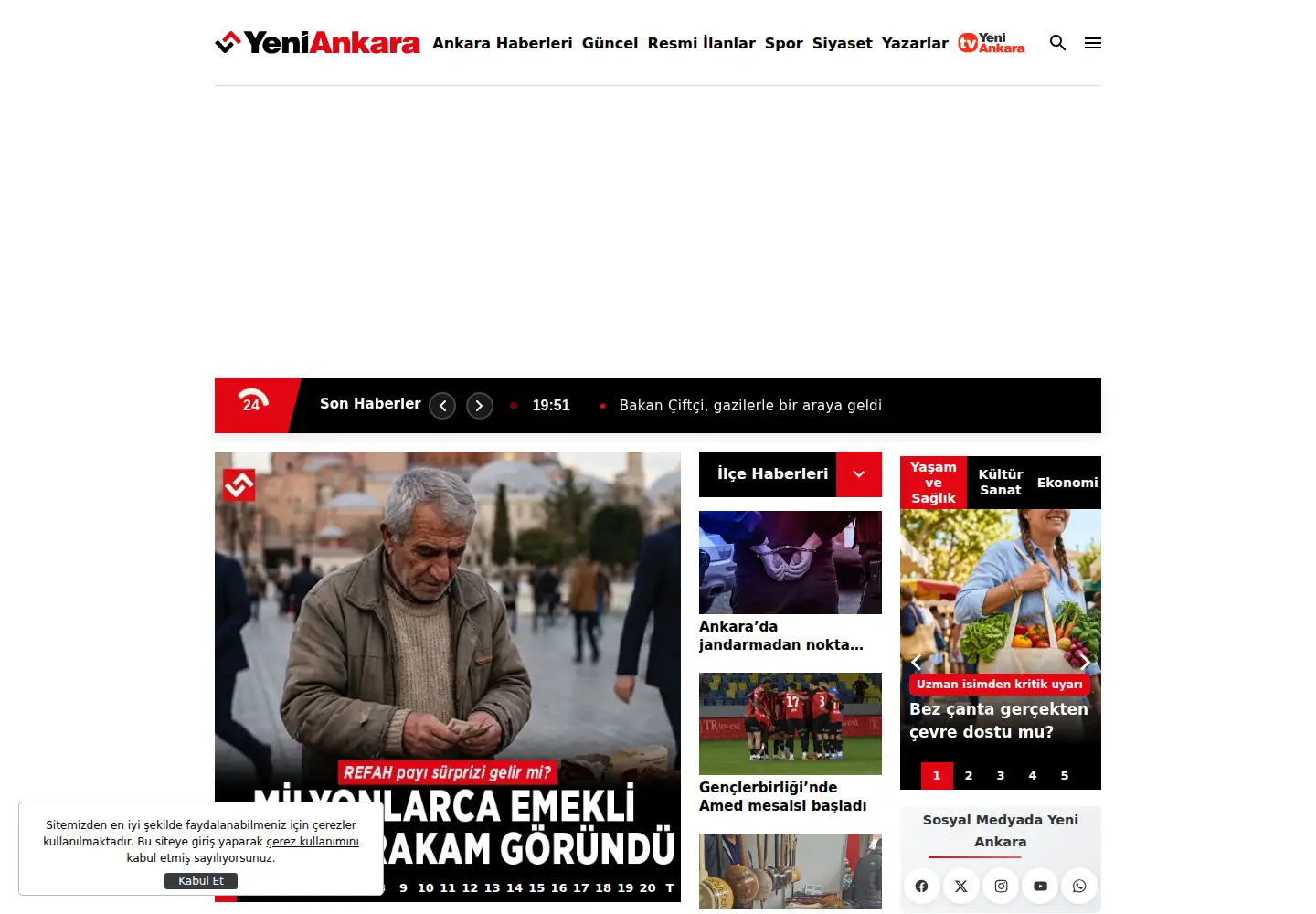 Captured homepage of yeniankara.com.tr in the current scan