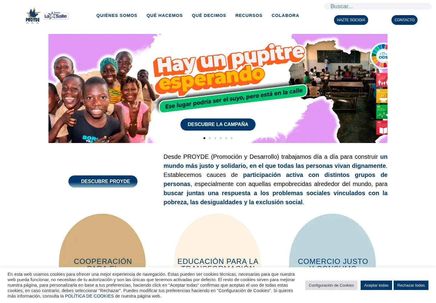 Screenshot of proyde.org