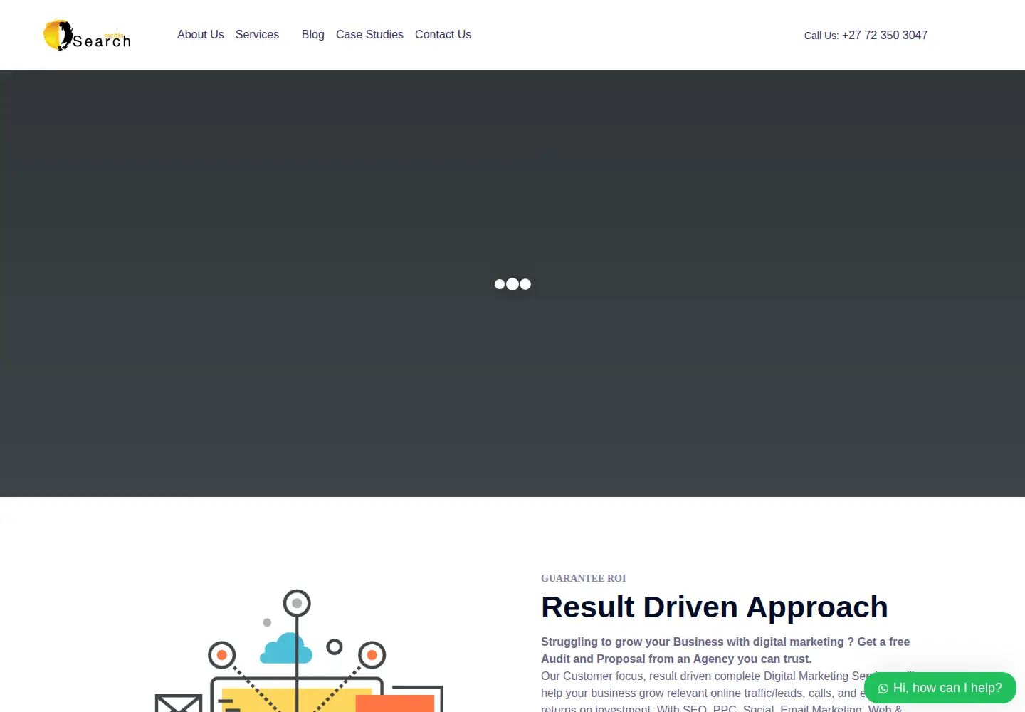 Screenshot of searchmedia.co.za
