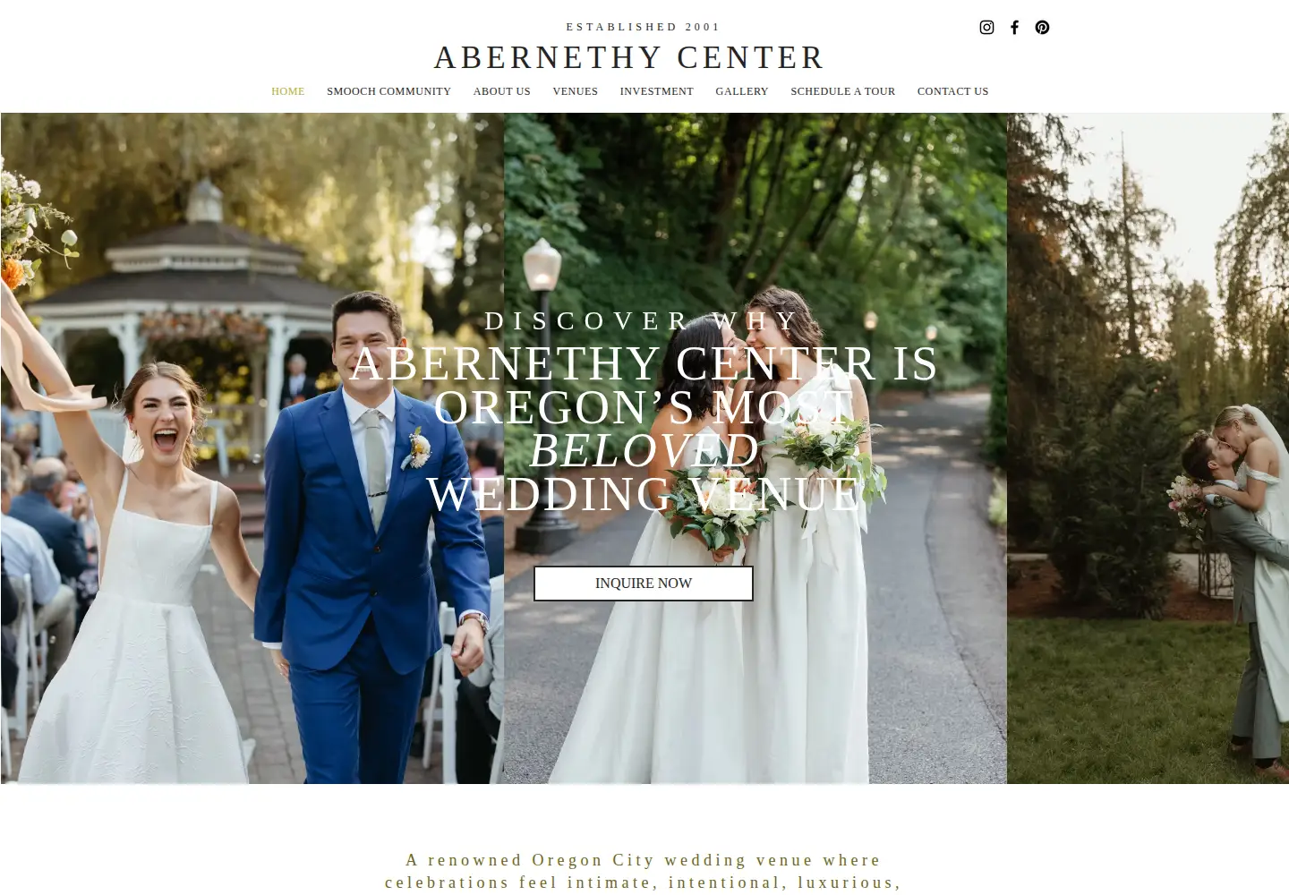 Screenshot of abernethycenter.com