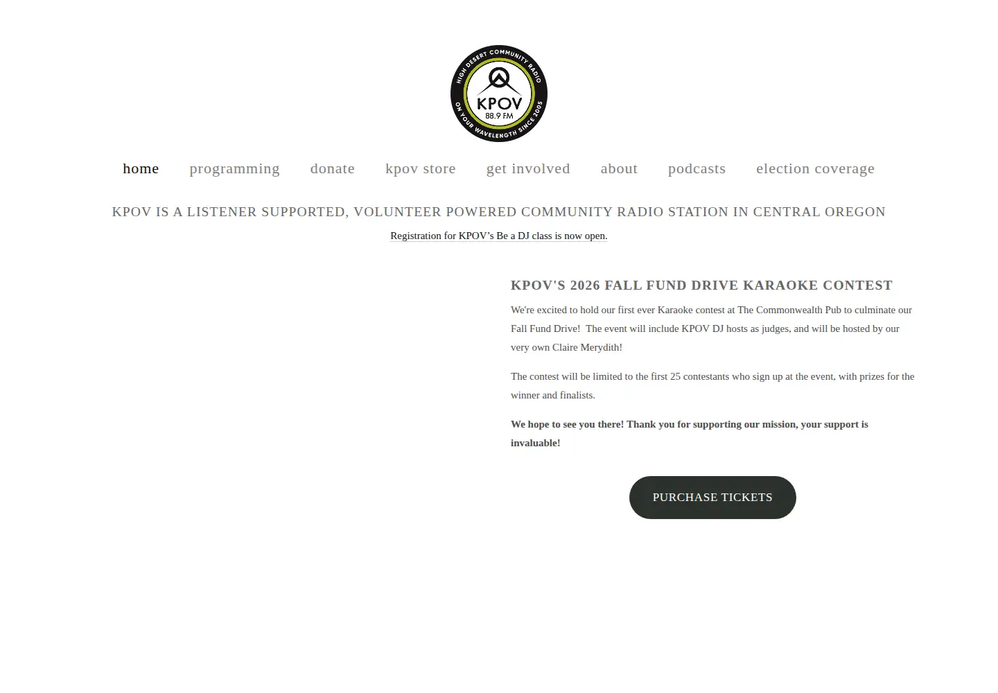 Screenshot of kpov.org