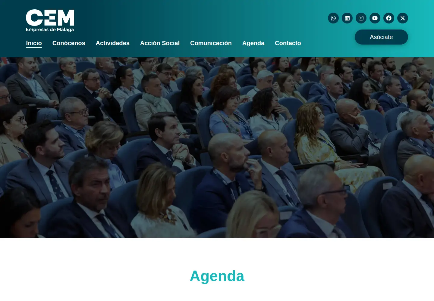 Captured homepage of cem-malaga.es in the current scan