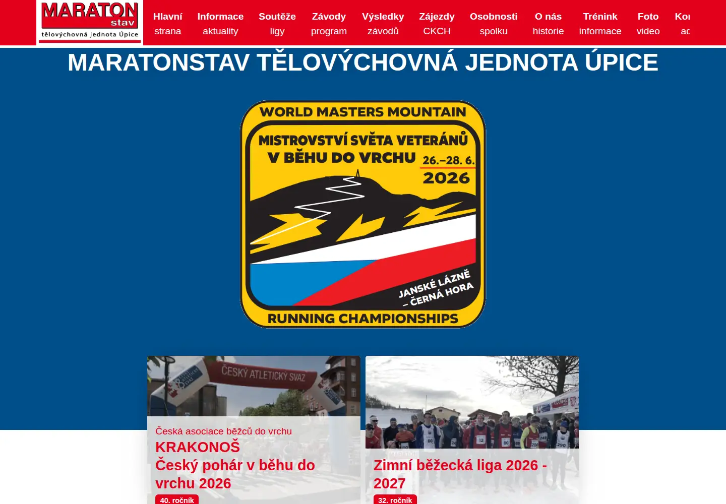 Screenshot of maratonstav.cz