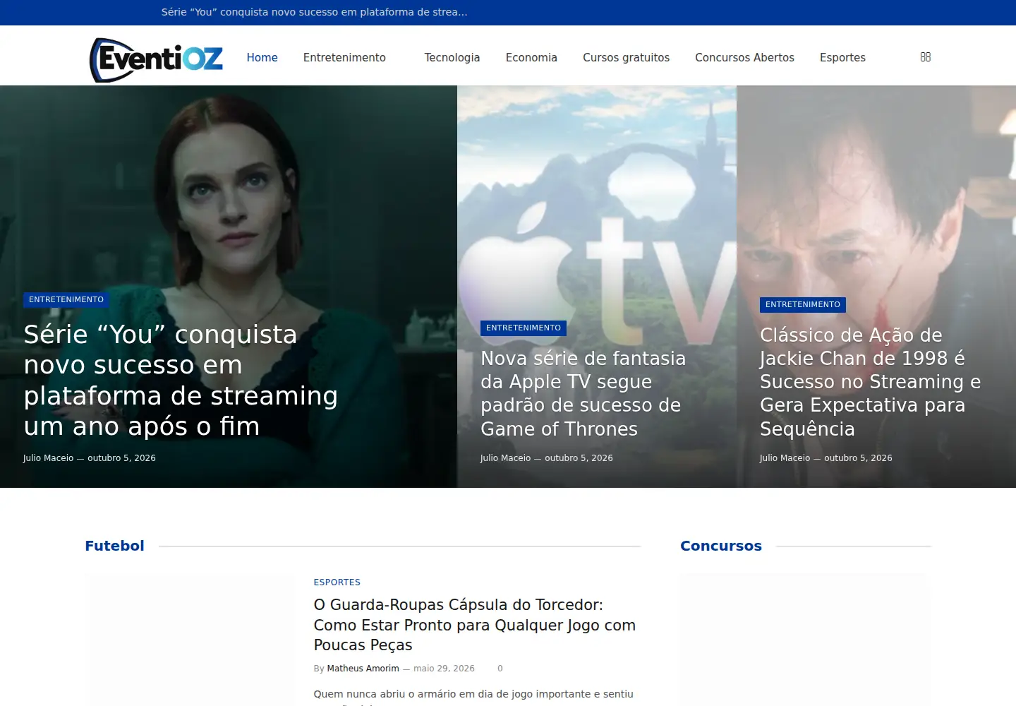 Screenshot of eventioz.com.br
