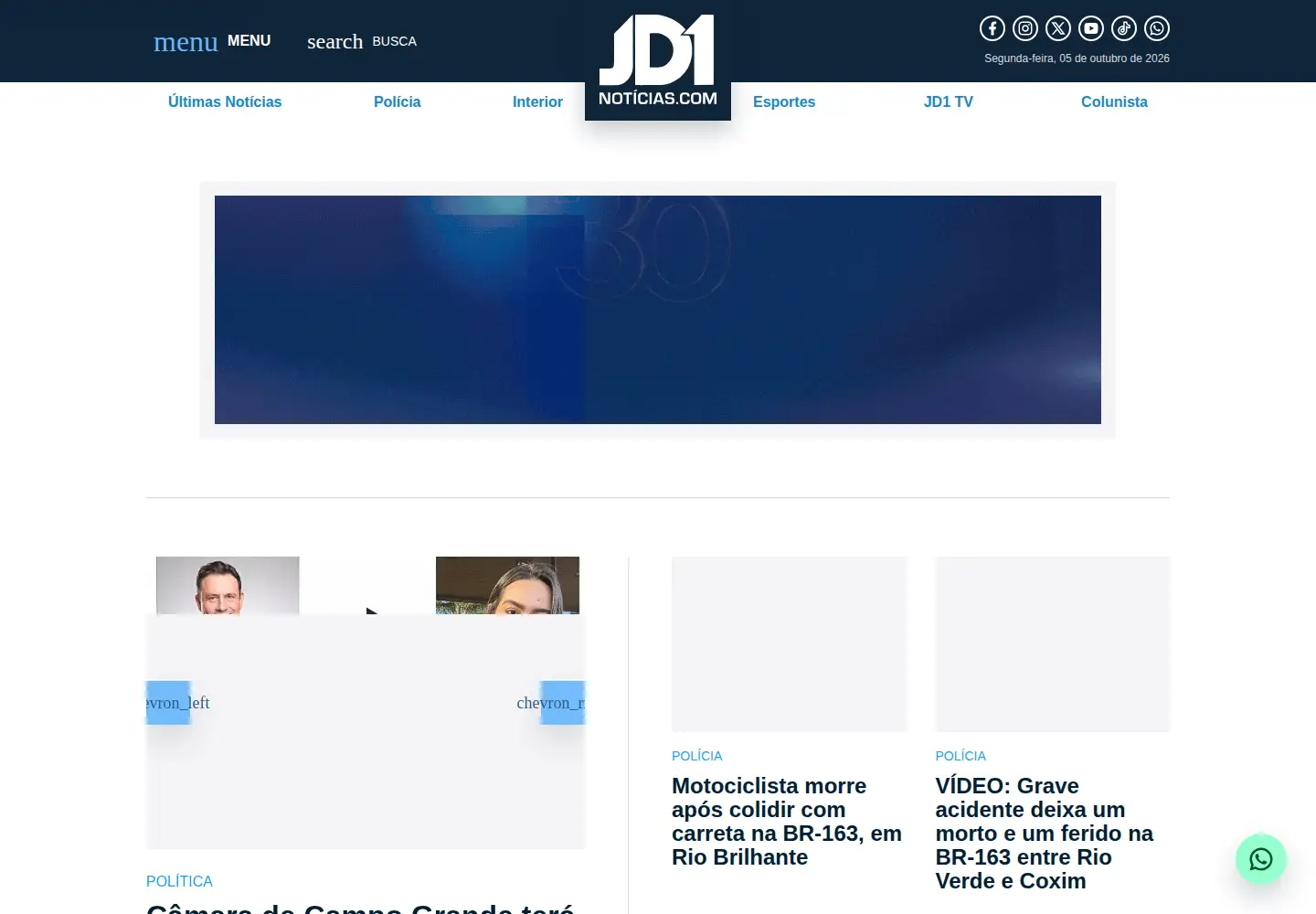 Screenshot of jd1noticias.com