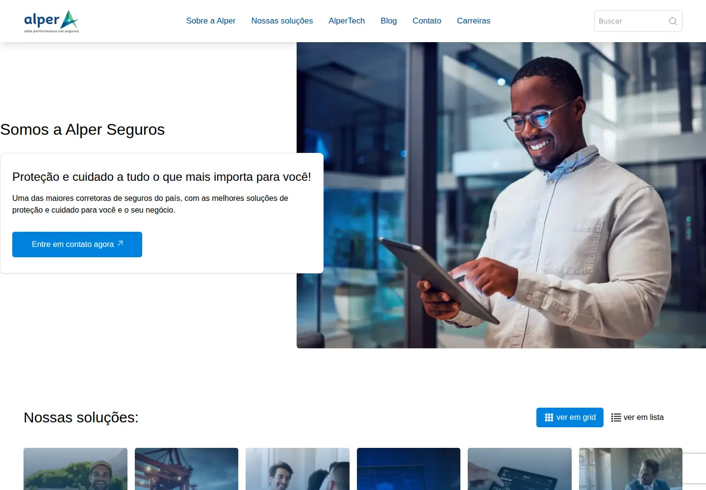 Screenshot of alperseguros.com.br