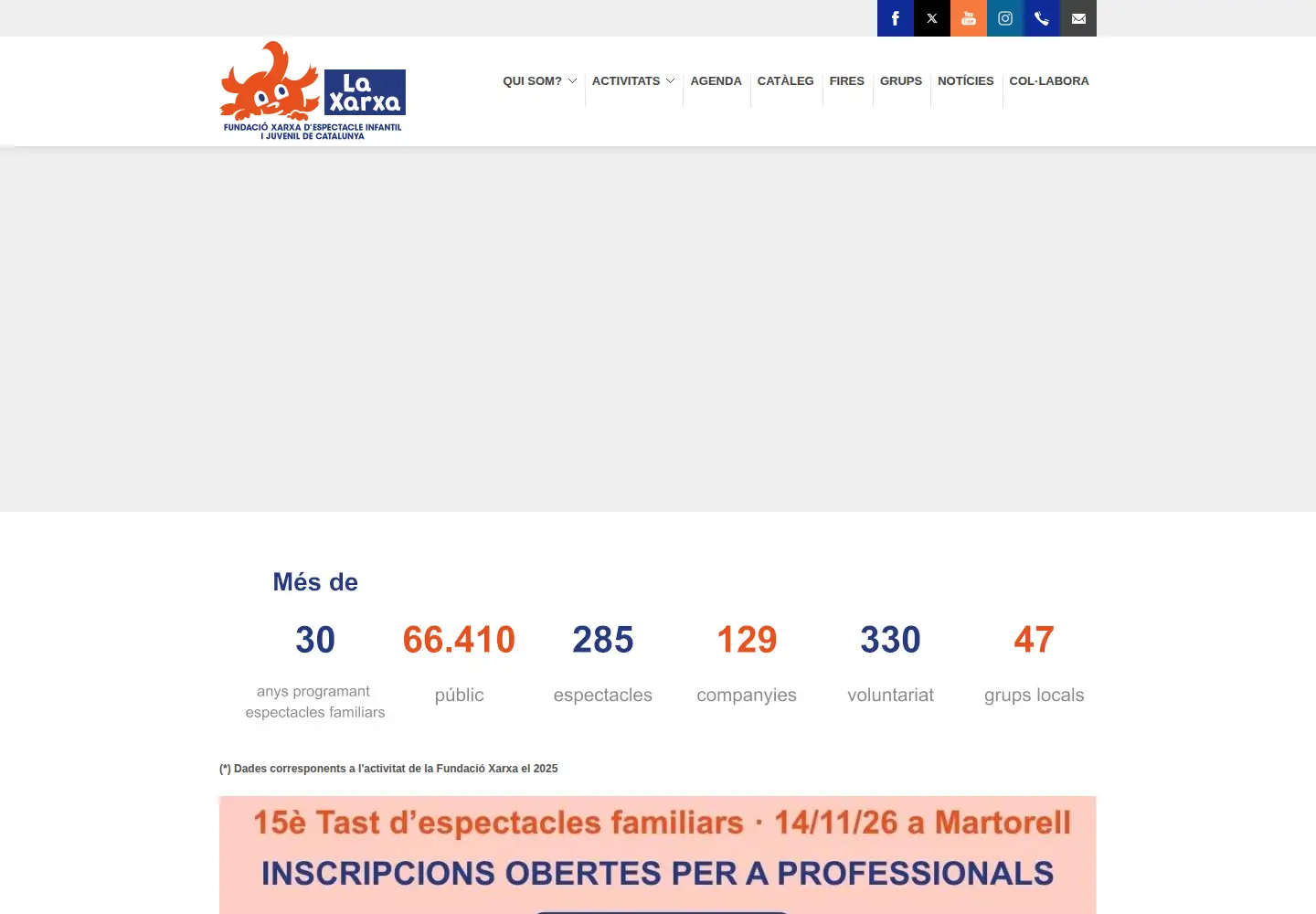 Screenshot of fundacioxarxa.cat
