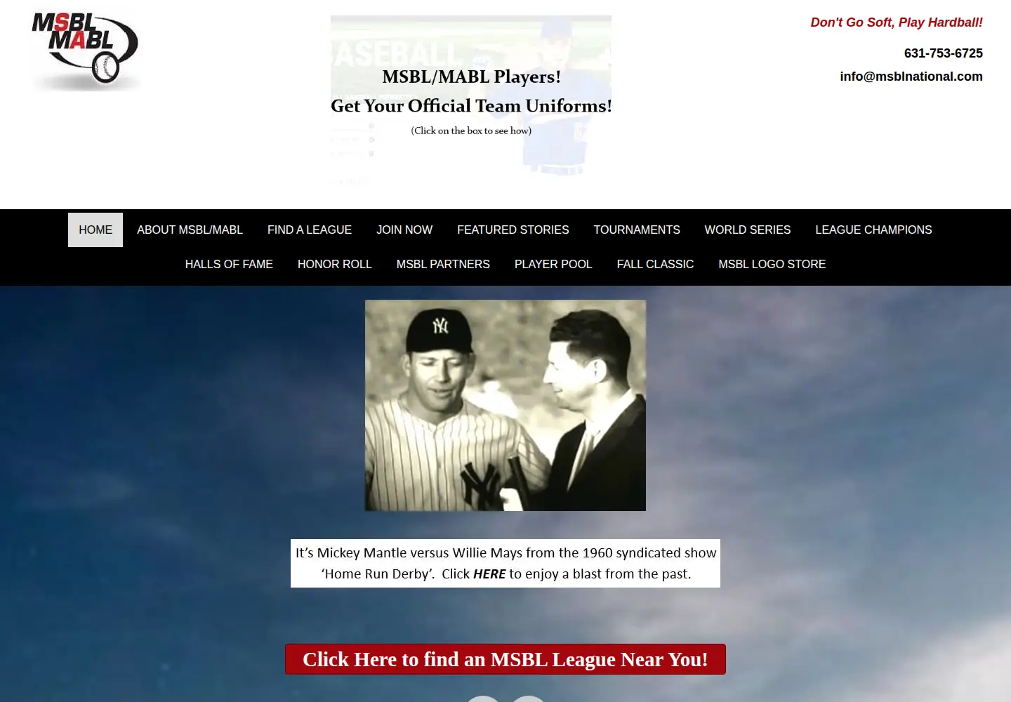 Captured homepage of msblnational.com in the current scan