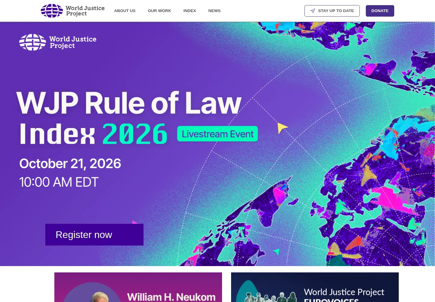 Screenshot of worldjusticeproject.org