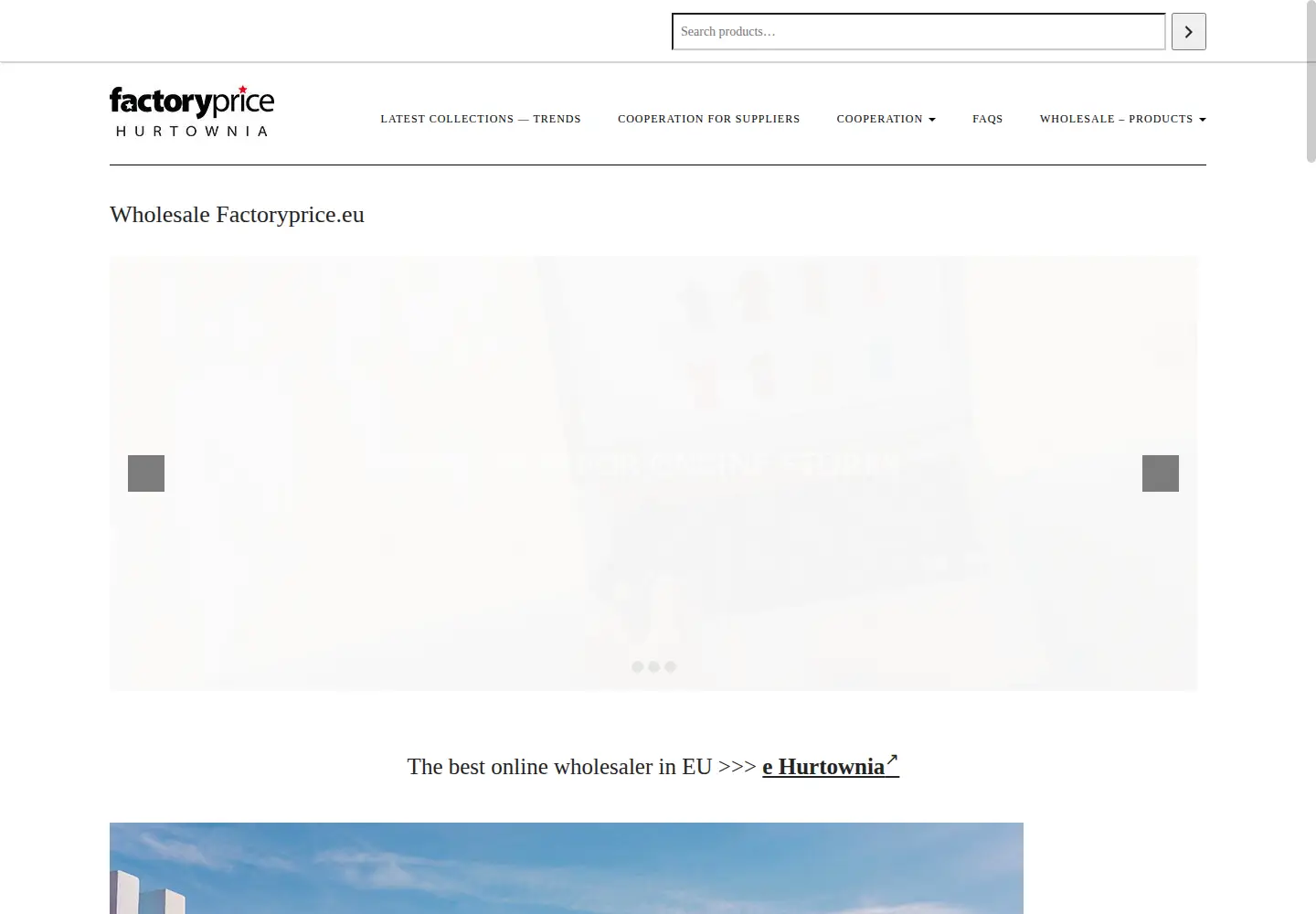 Screenshot of factoryprice-wholesale.com