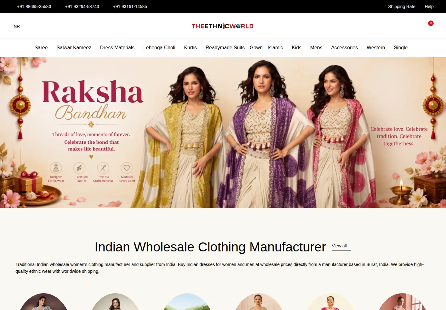 Screenshot of theethnicworld.com