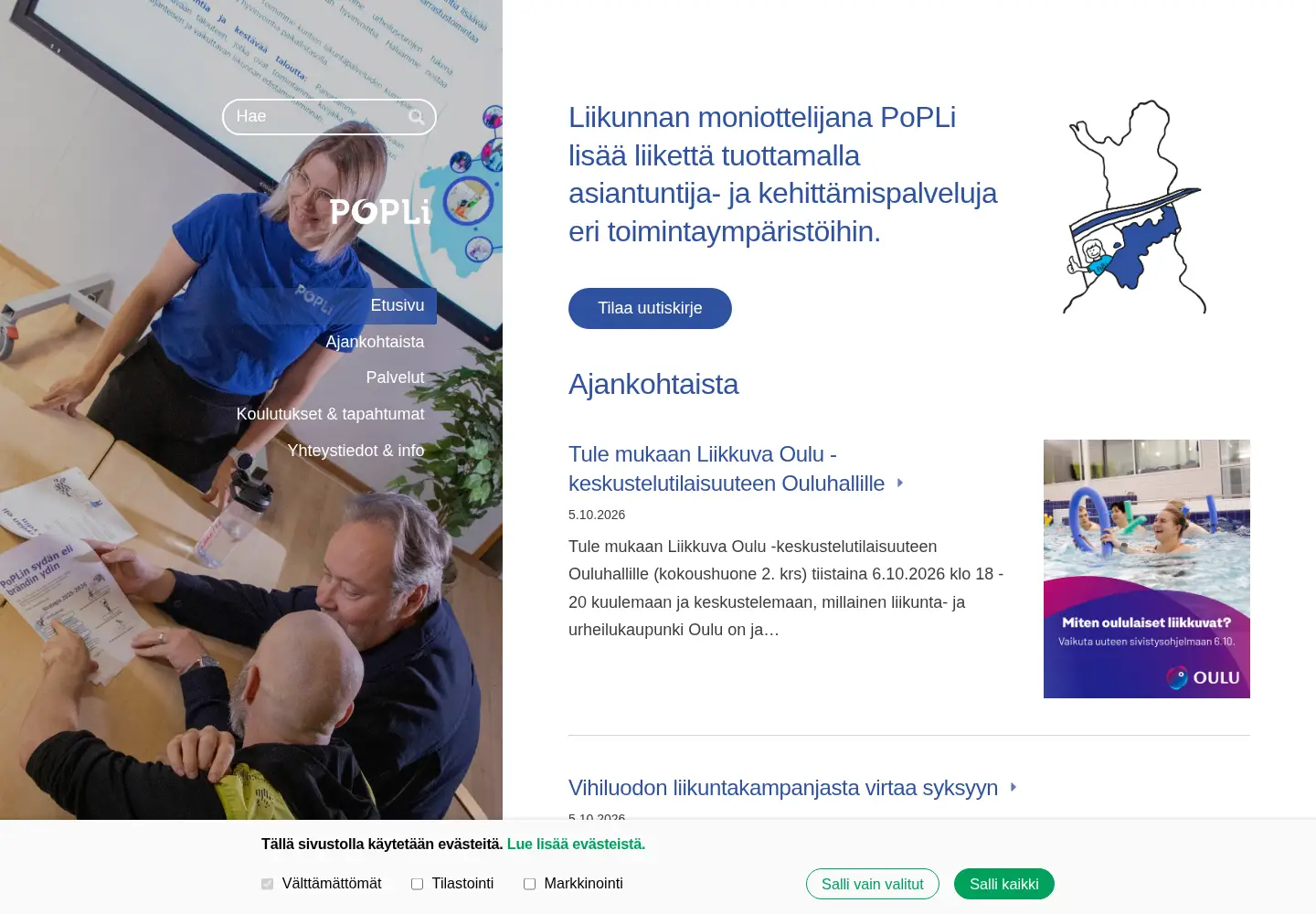 Screenshot of popli.fi