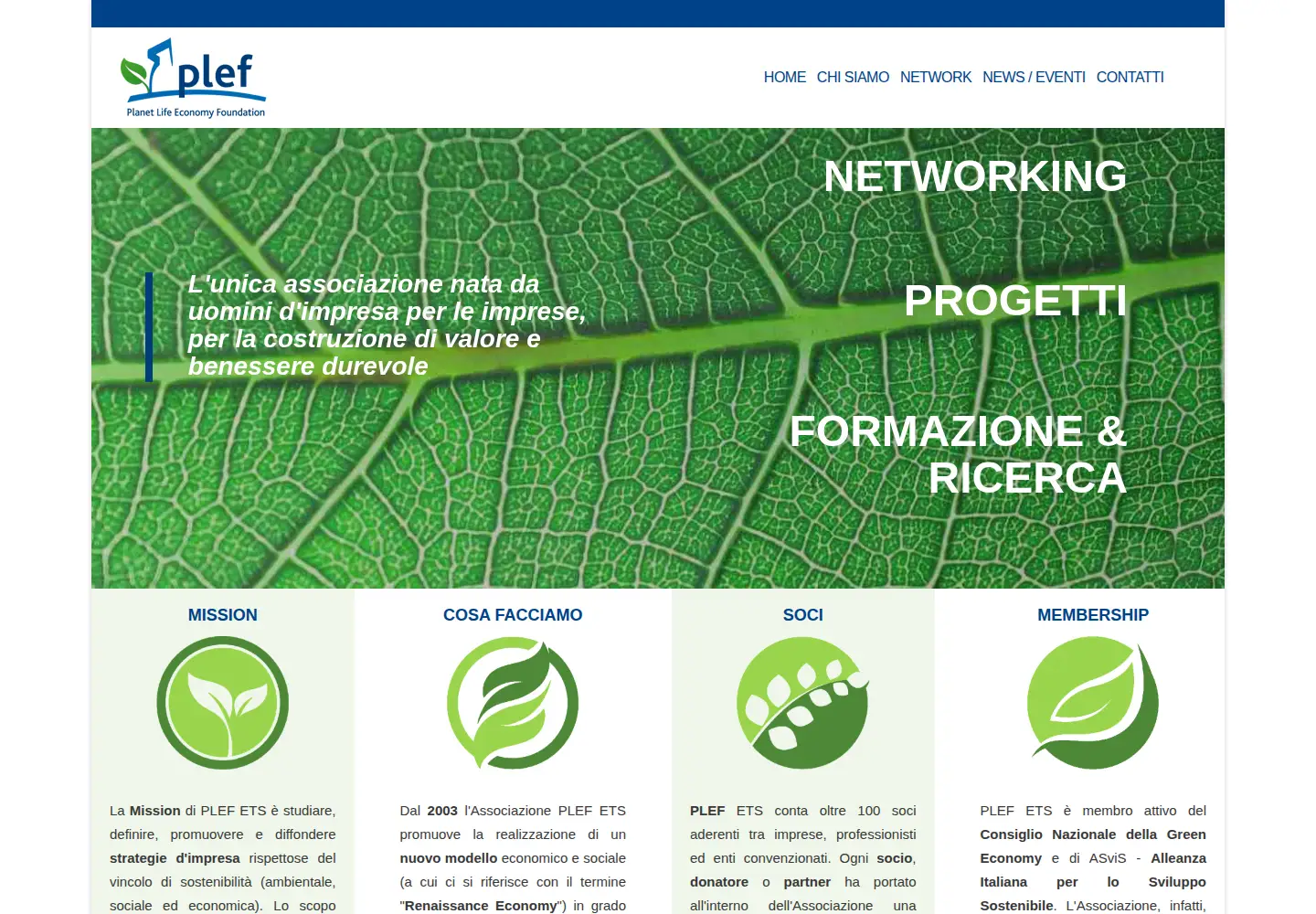 Screenshot of plef.org