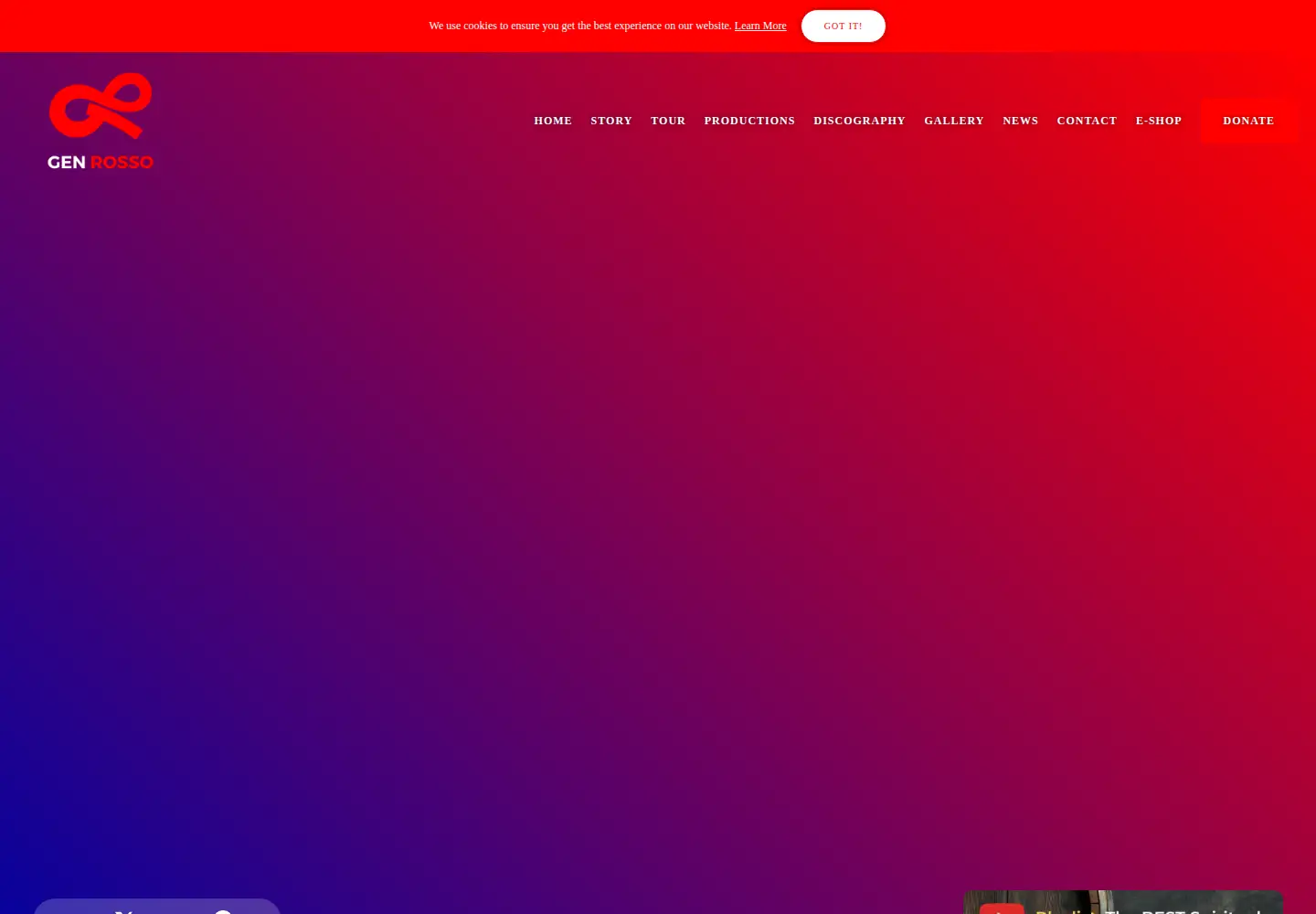 Captured homepage of genrosso.com in the current scan