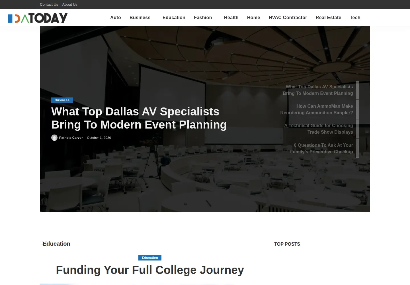 Captured homepage of idatoday.com in the current scan