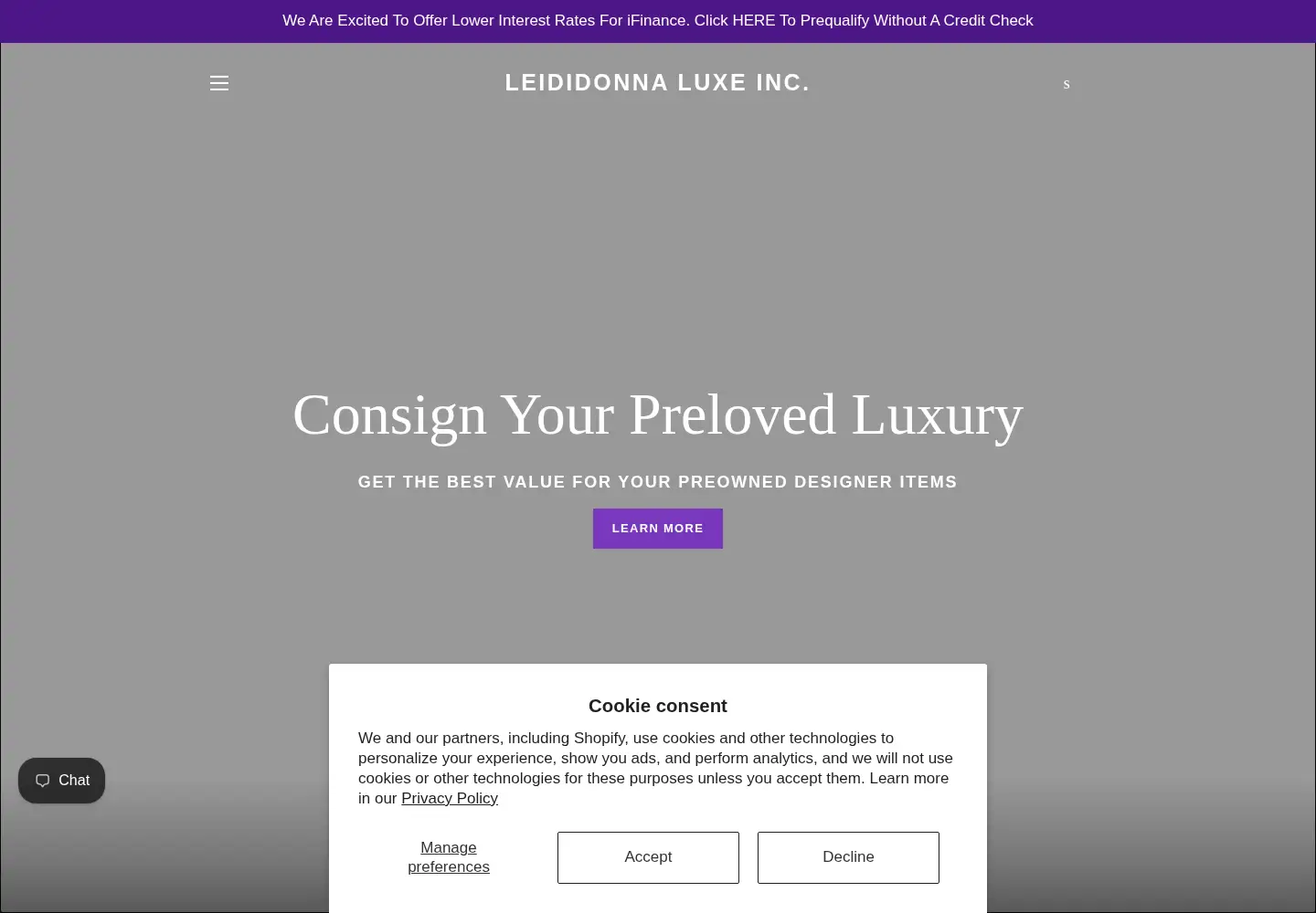 Screenshot of leididonna.com