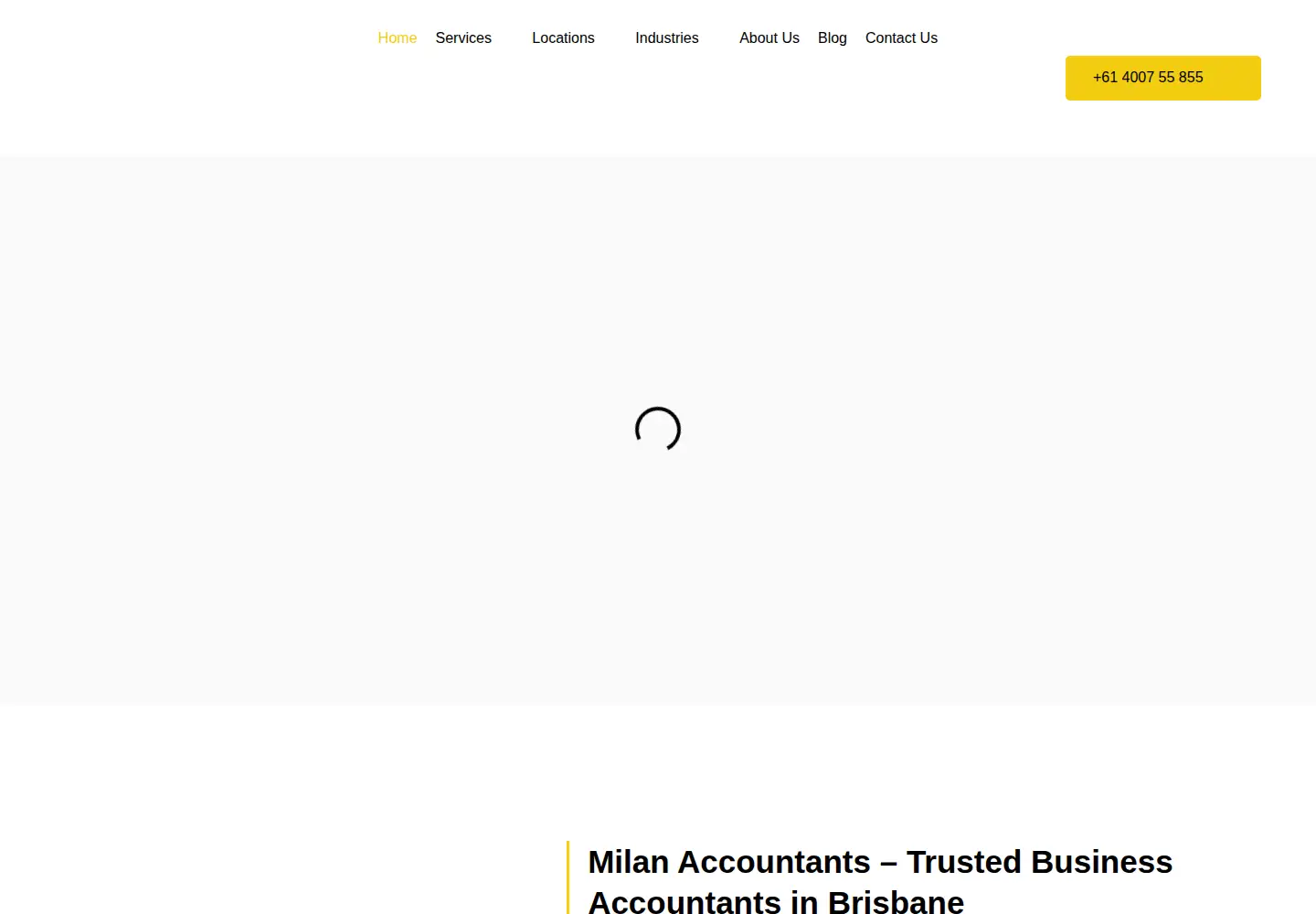 Screenshot of milanaccountants.au