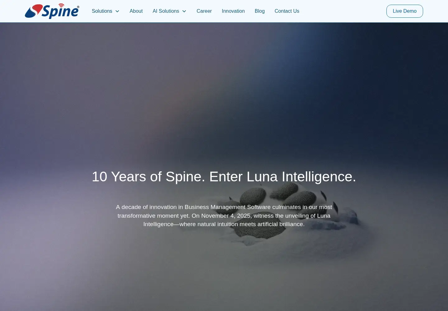 Screenshot of espine.in
