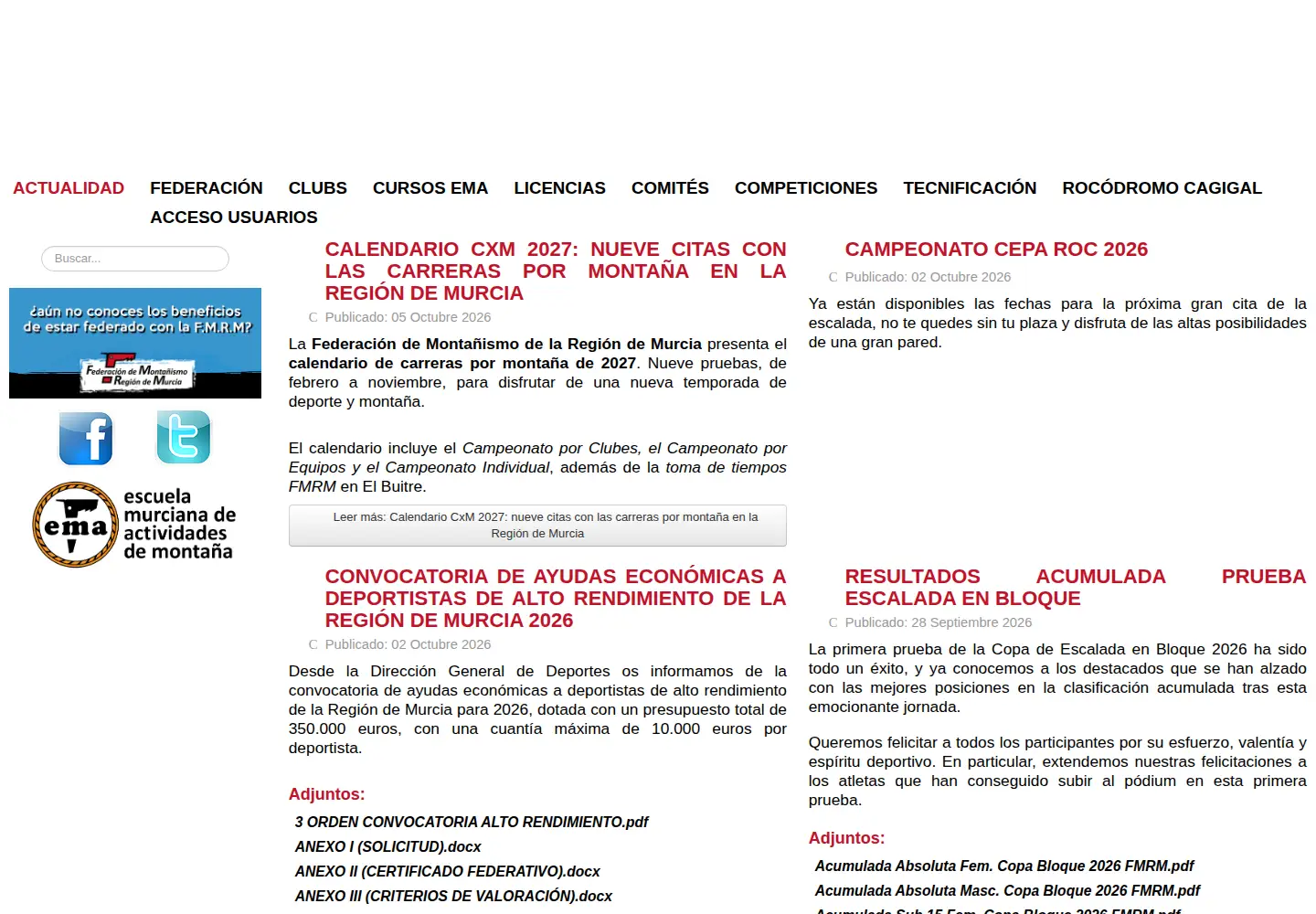 Captured homepage of fmrm.net in the current scan