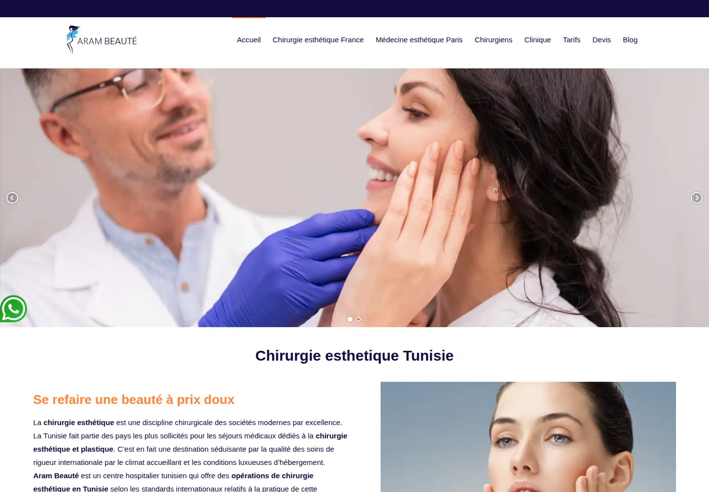 Screenshot of chirurgieplastiqueesthetique.com