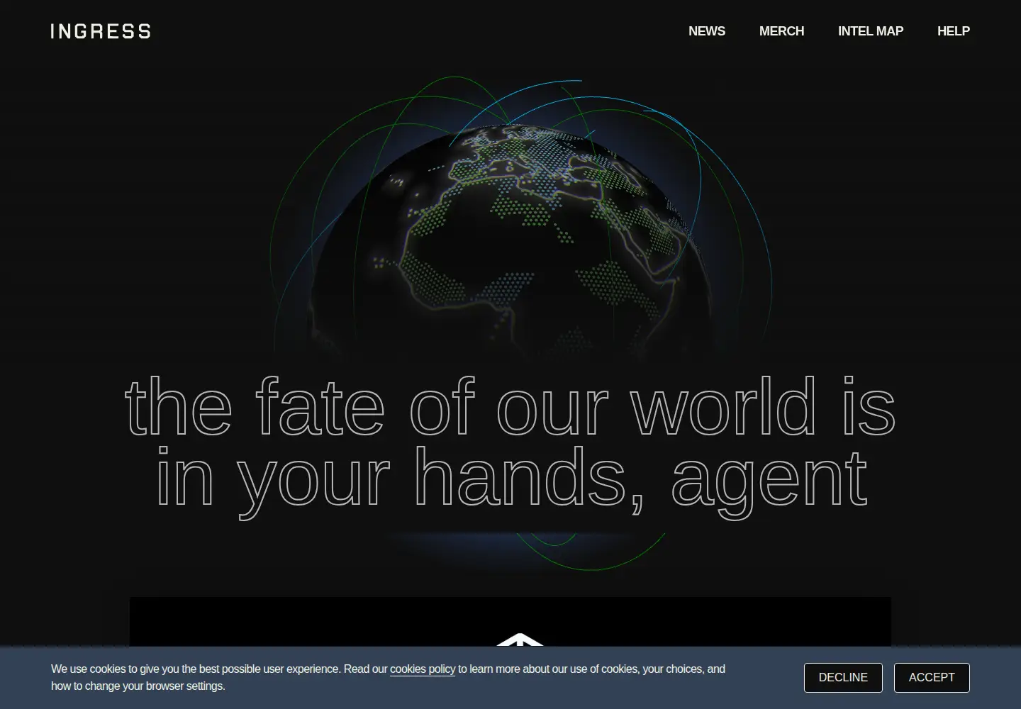 Screenshot of ingress.com