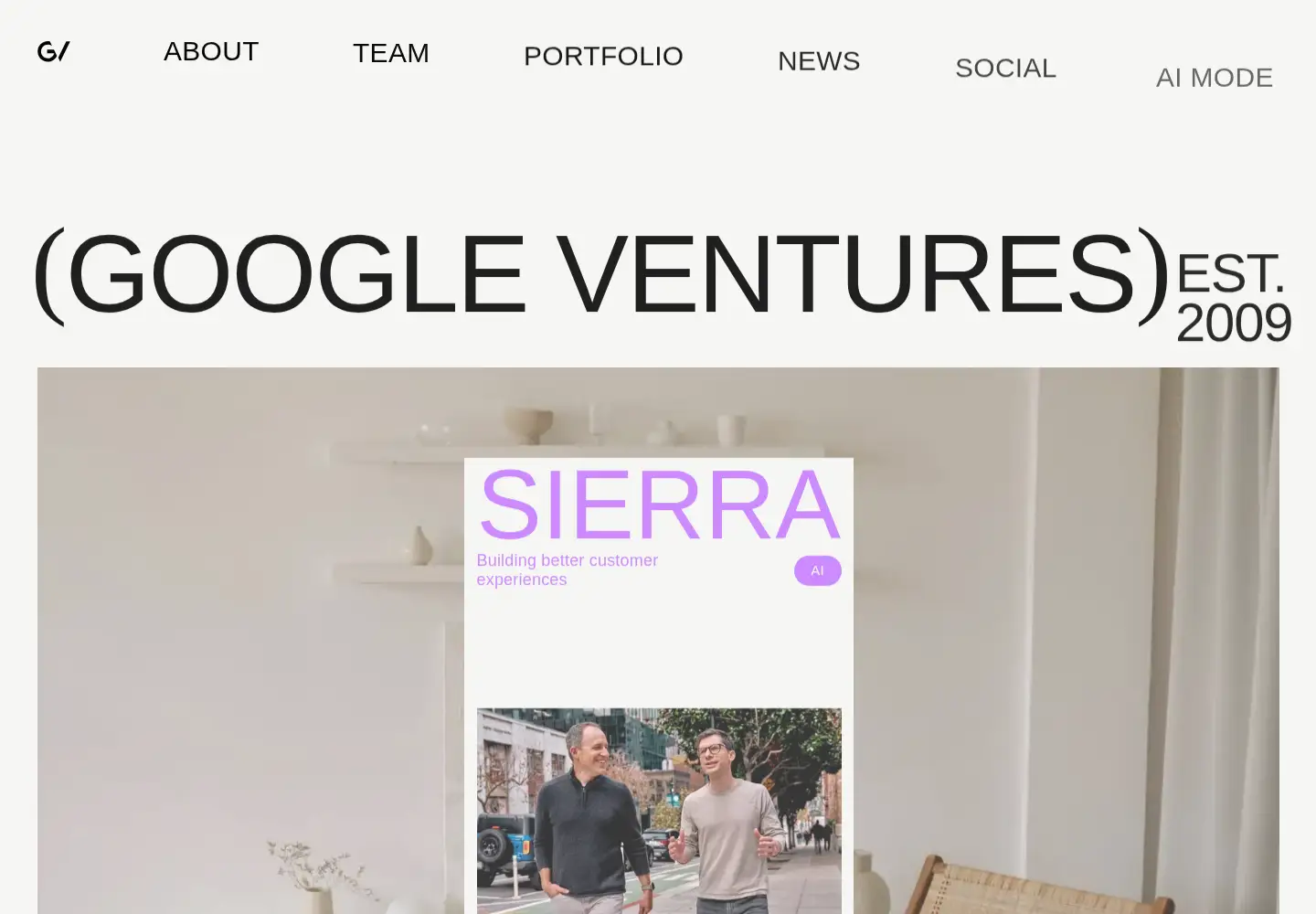 Screenshot of gv.com