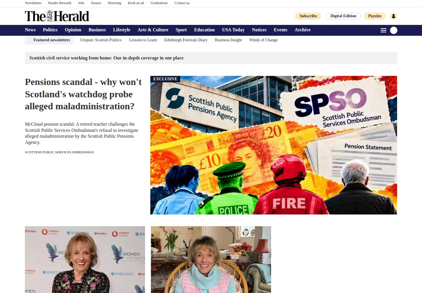 Screenshot of heraldscotland.com
