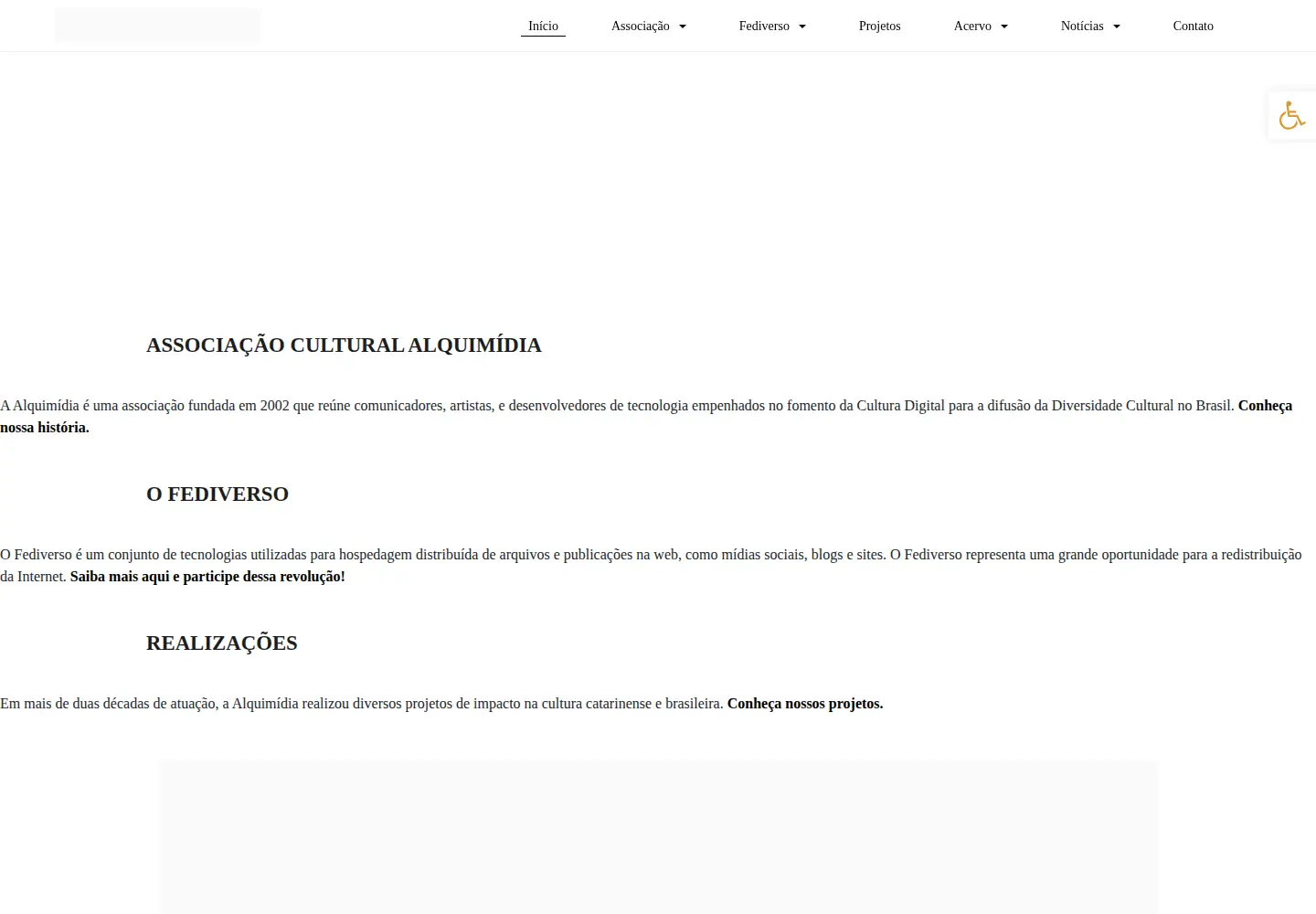 Screenshot of alquimidia.org