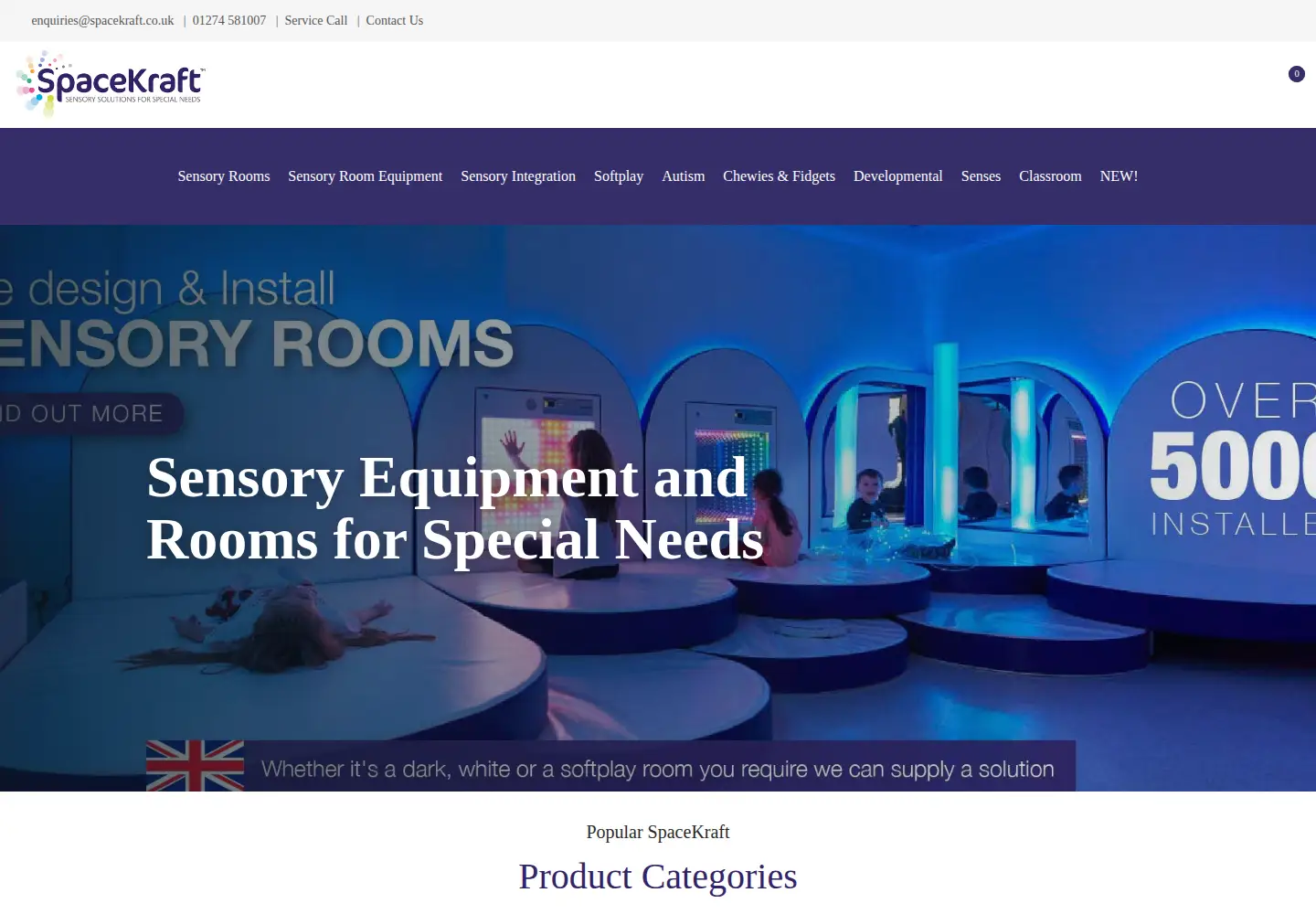 Screenshot of spacekraft.co.uk