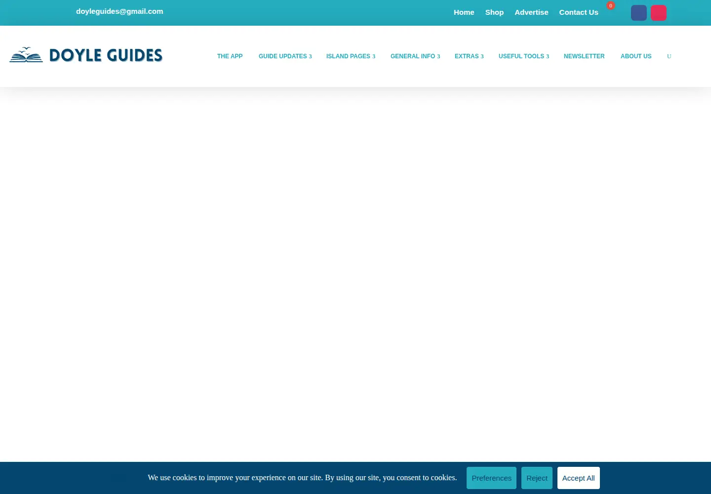 Captured homepage of doyleguides.com in the current scan