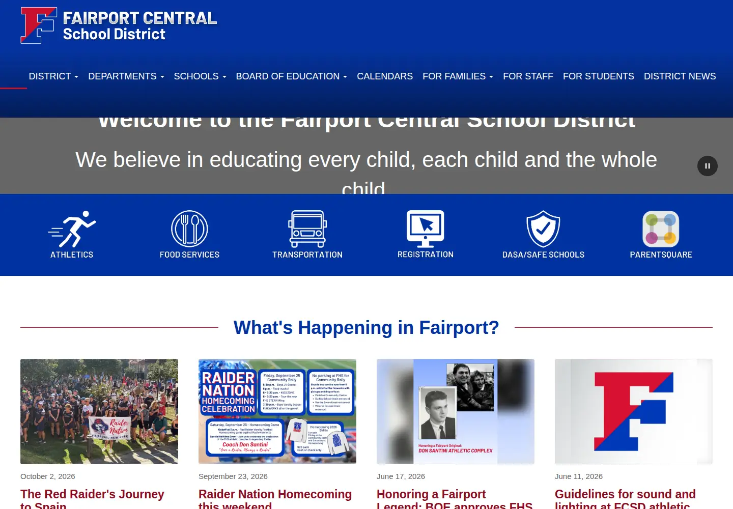 Screenshot of fairport.org