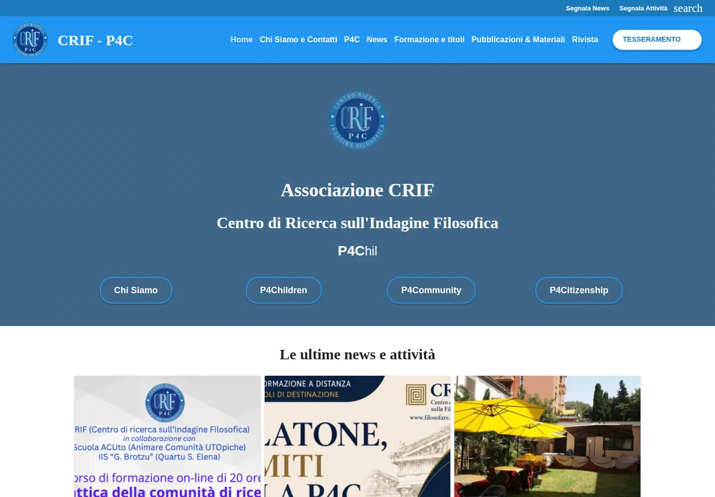Screenshot of filosofare.org