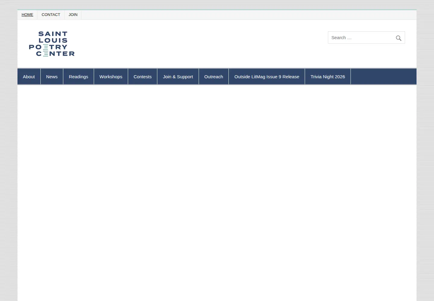 Screenshot of stlouispoetrycenter.org