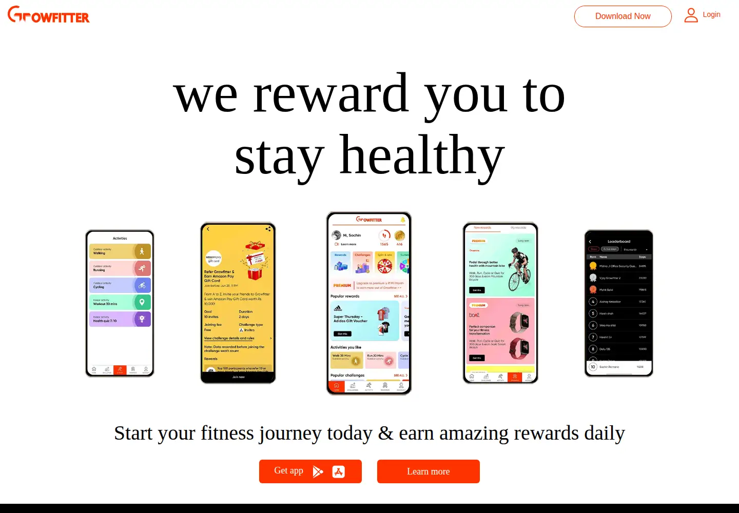 Screenshot of growfitter.com