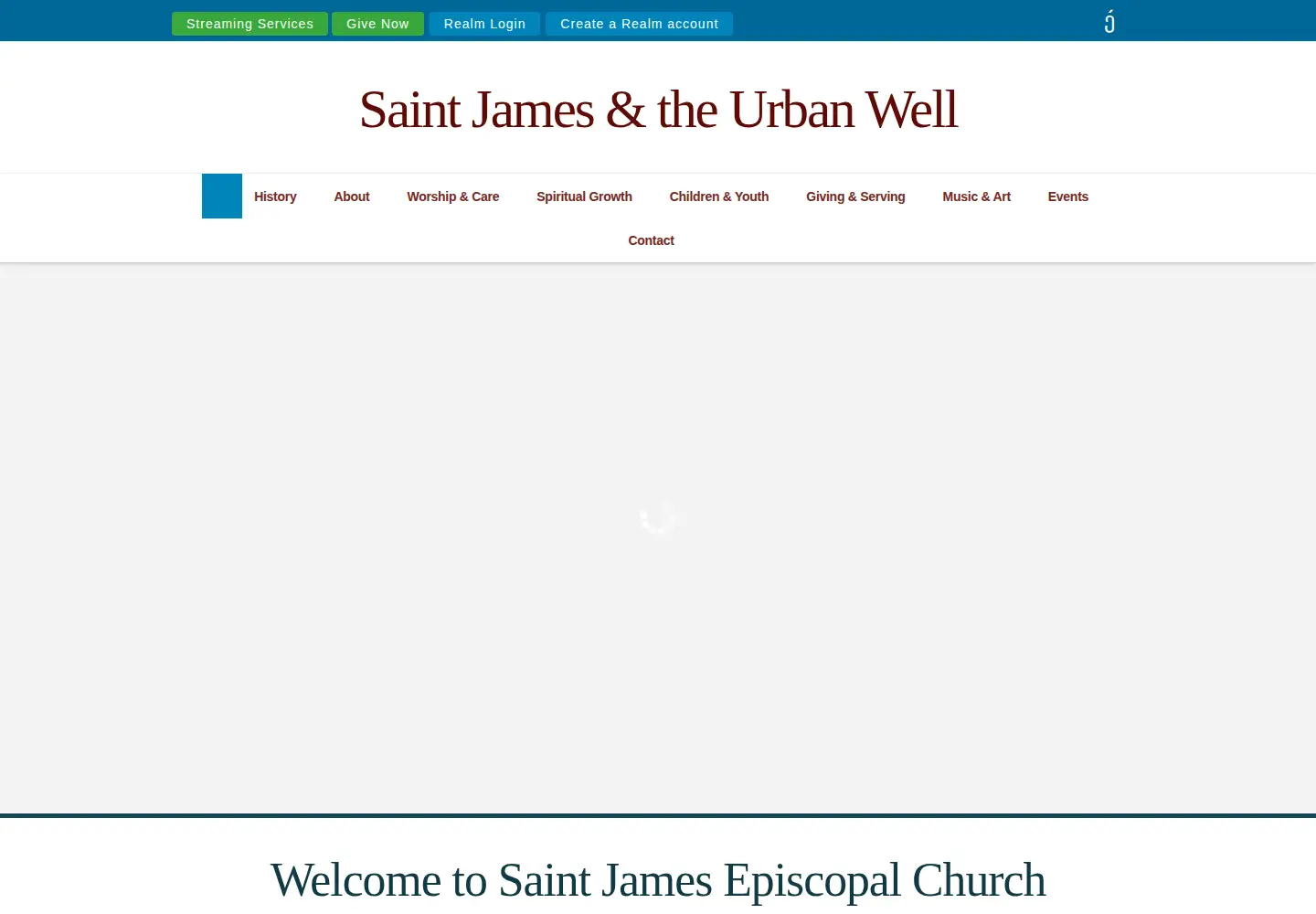 Screenshot of saintjameslancaster.org