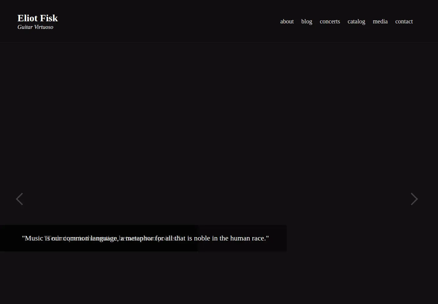 Captured homepage of eliotfisk.com in the current scan
