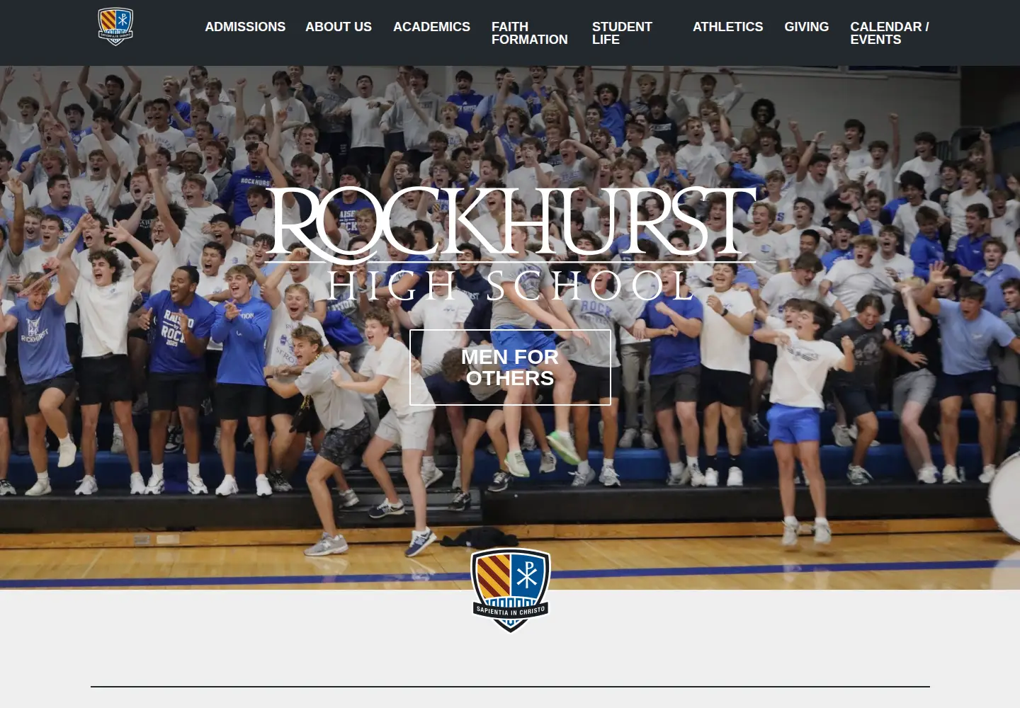 Screenshot of rockhursths.edu