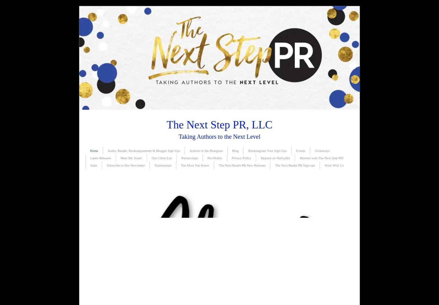 Captured homepage of thenextsteppr.org in the current scan