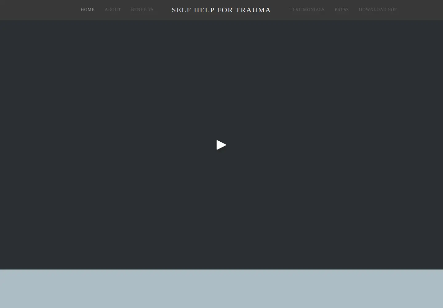 Screenshot of selfhelpfortrauma.org