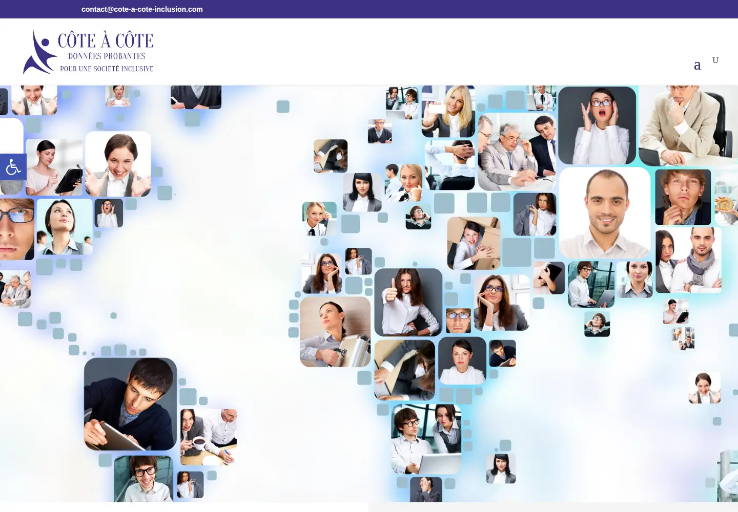 Screenshot of cote-a-cote-inclusion.com