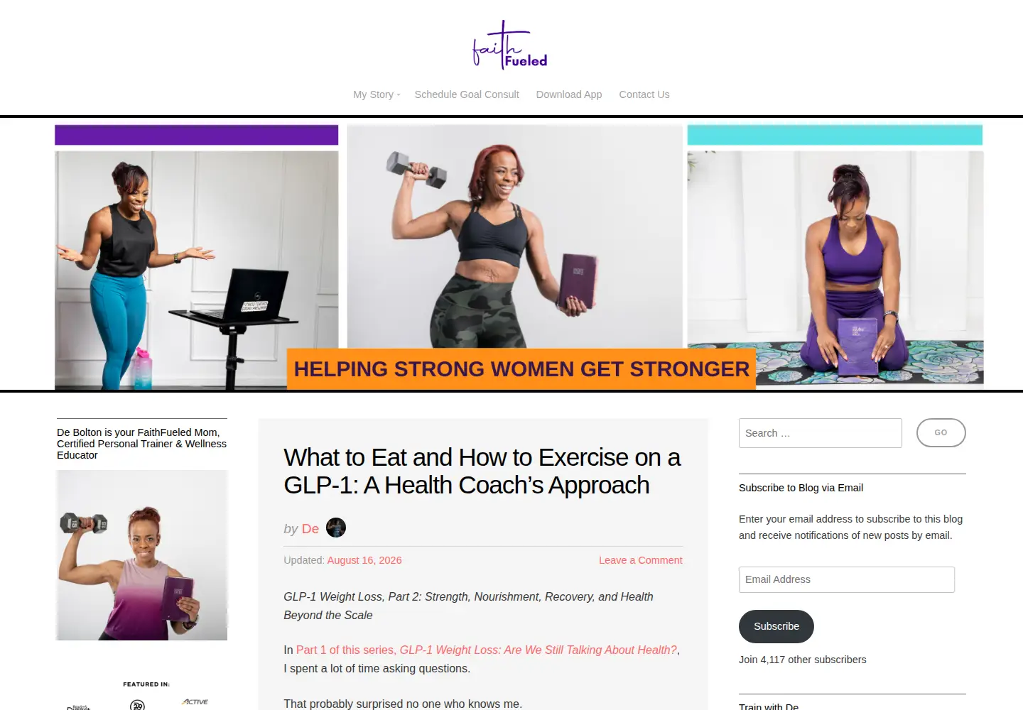 Screenshot of faithfueledmoms.com